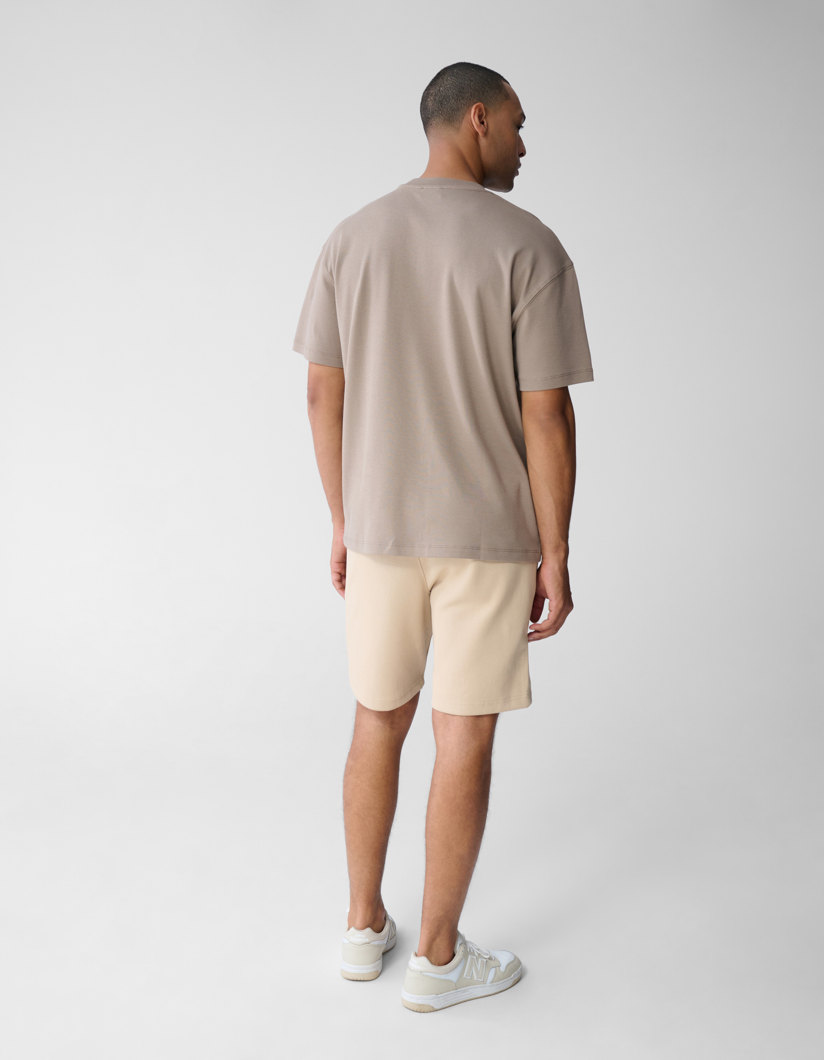 Structuur Pocket T-shirt Lichtbruin SHOEBY MEN