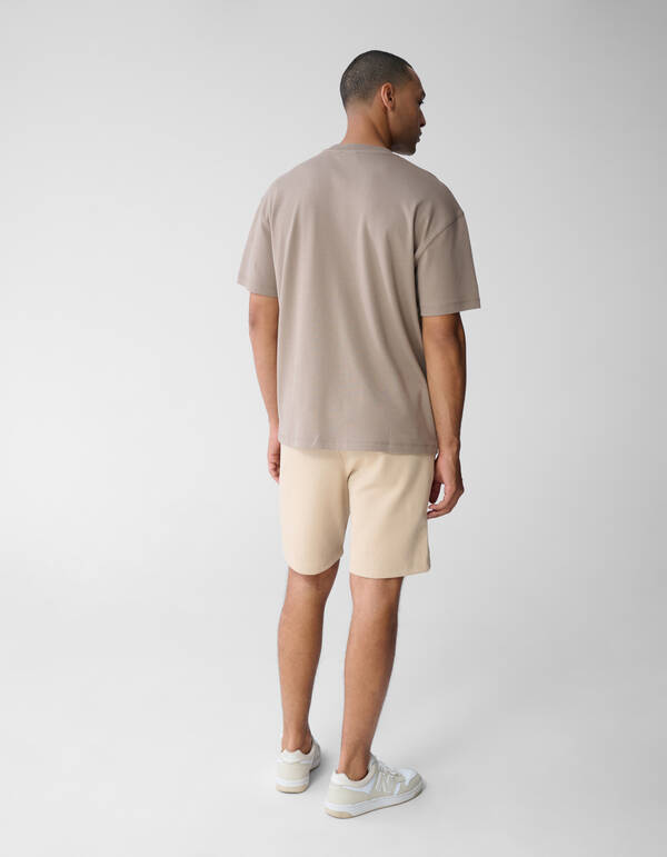 Structuur Pocket T-shirt Lichtbruin SHOEBY MEN