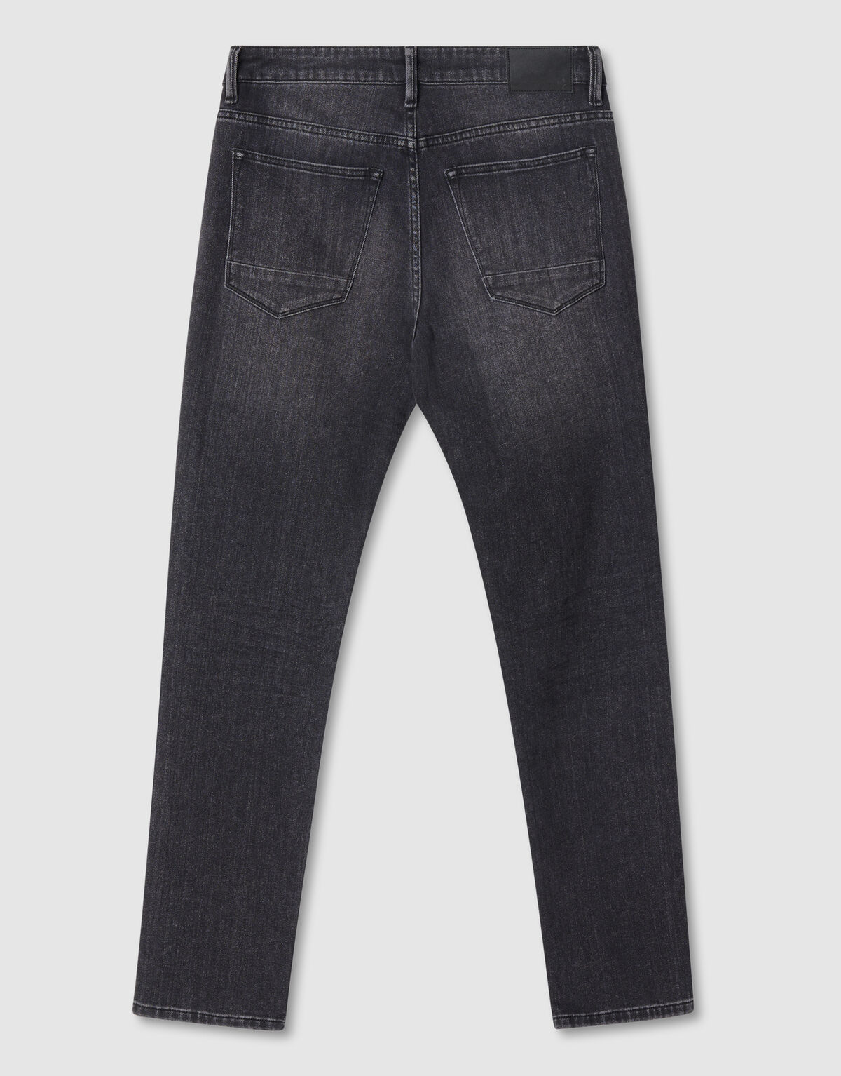 Washed Straight Fit Jeans Zwart L32 SHOEBY MEN