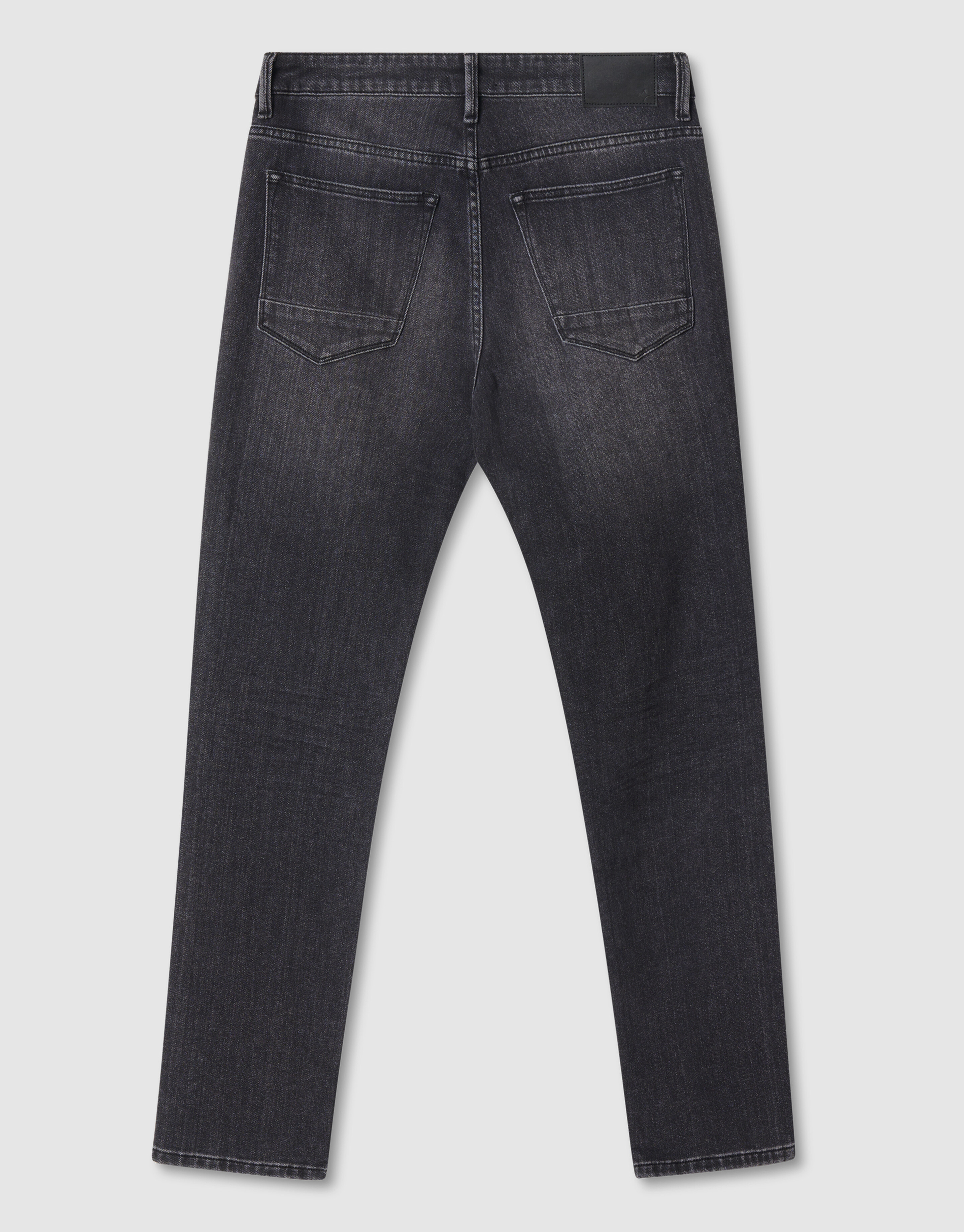 Washed Straight Fit Jeans Zwart L32 SHOEBY MEN