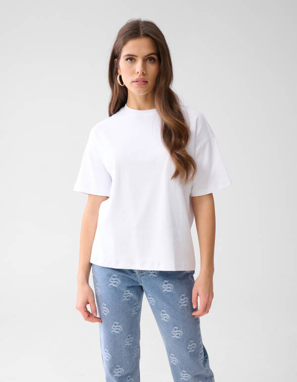 Oversized T-shirt Wit SHOEBY WOMEN