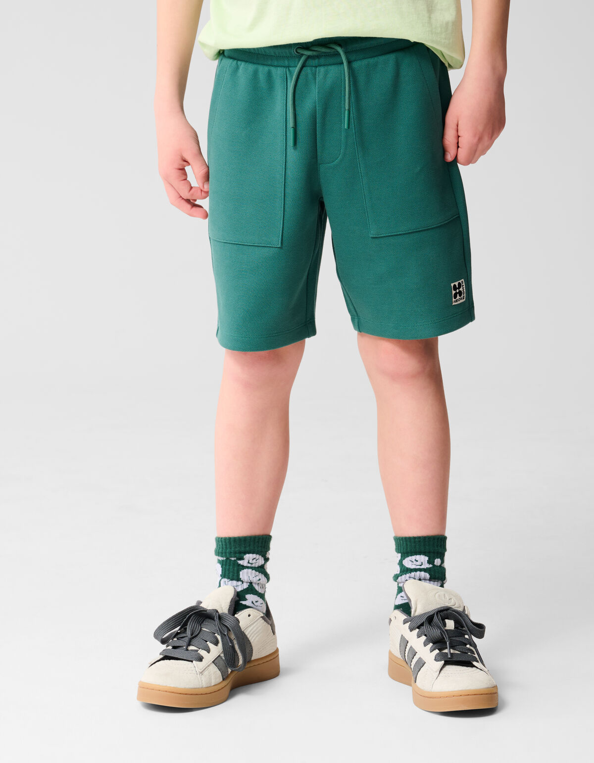 Pique Short Groen SHOEBY BOYS