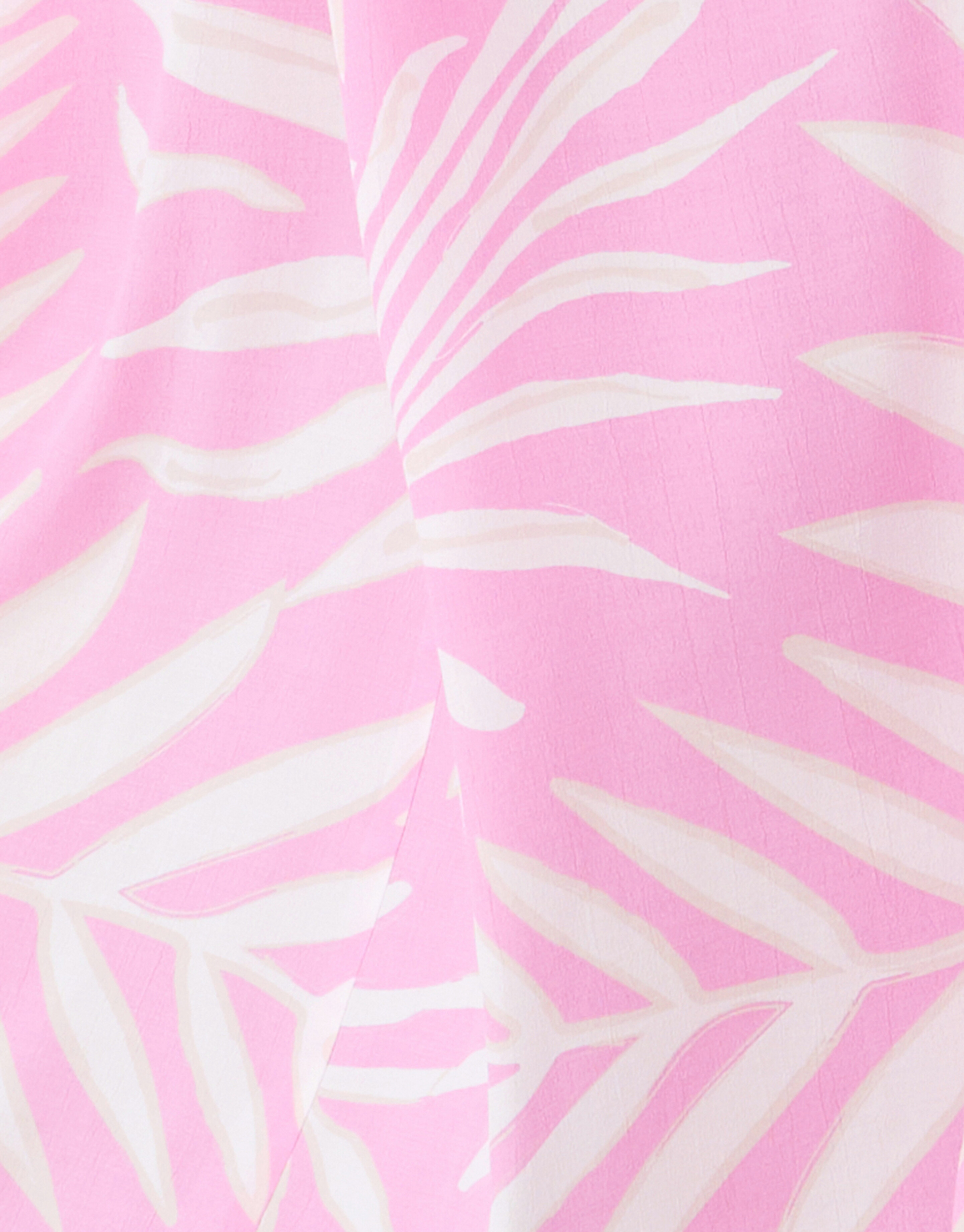 Printed Kimono Maxi Jurk Lichtroze SHOEBY WOMEN