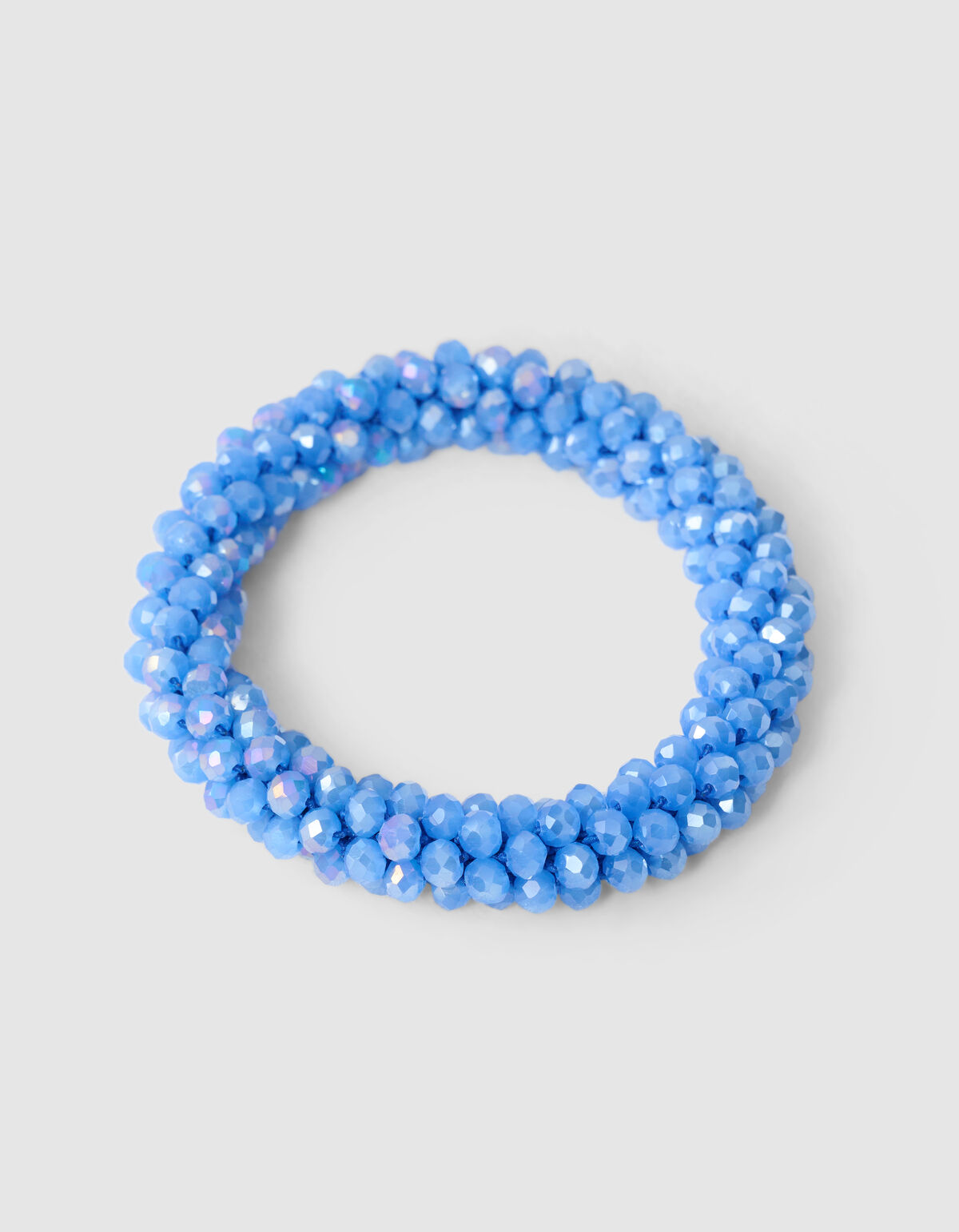 Beaded Haarelastiek lichtblauw SHOEBY ACCESSOIRES