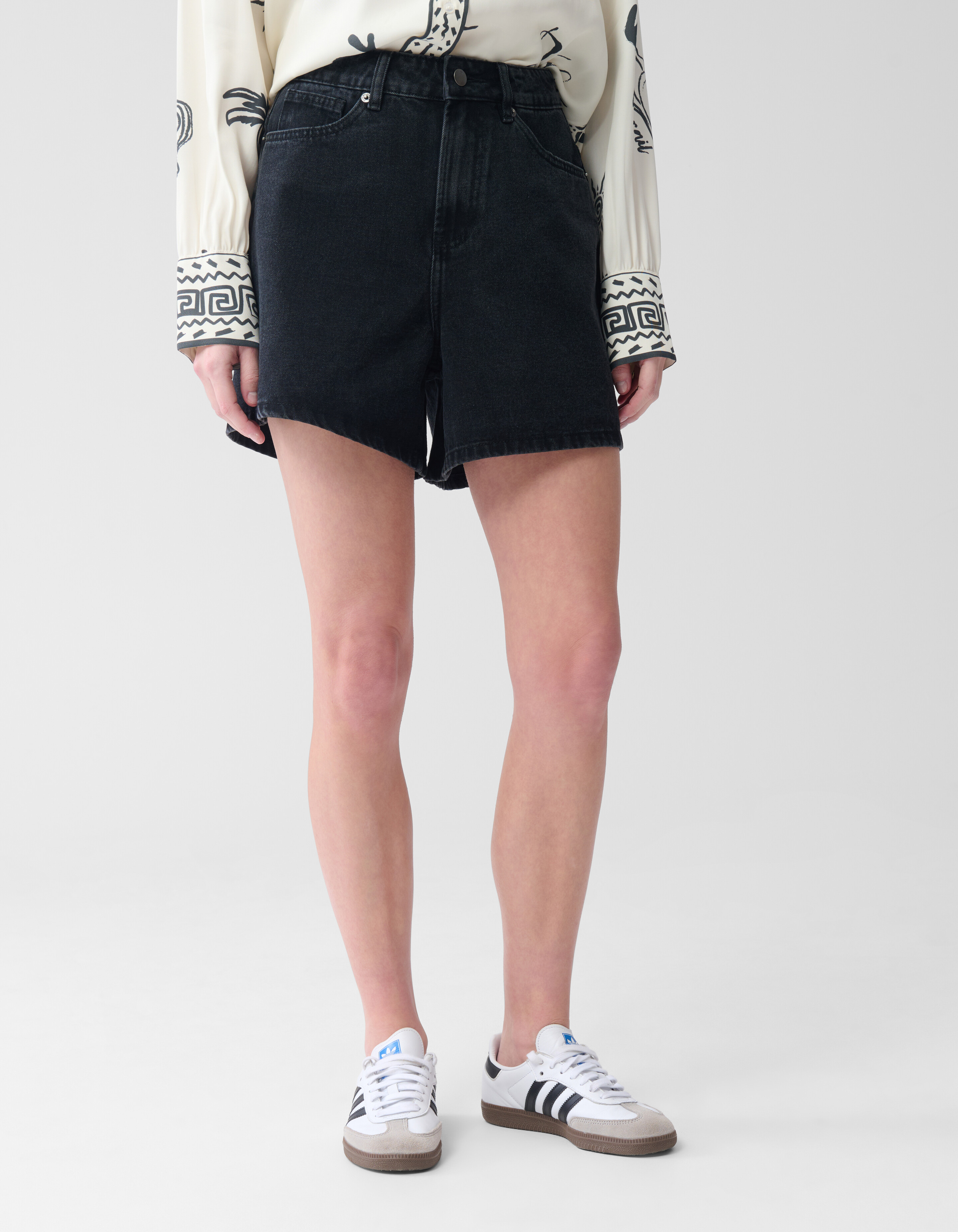 Denim Short Zwart SHOEBY WOMEN