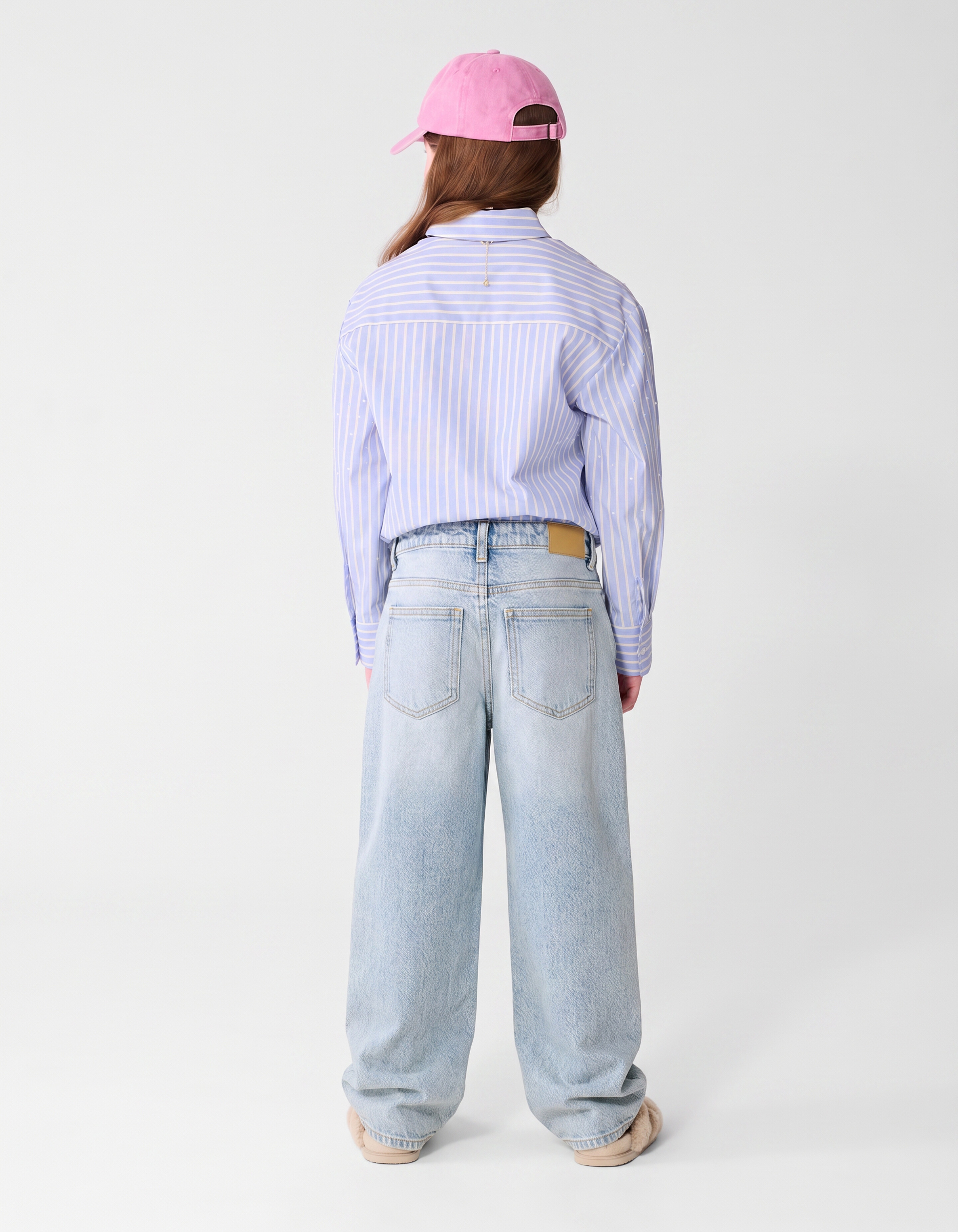 Baggy Fit Jeans Lichtblauw SHOEBY GIRLS