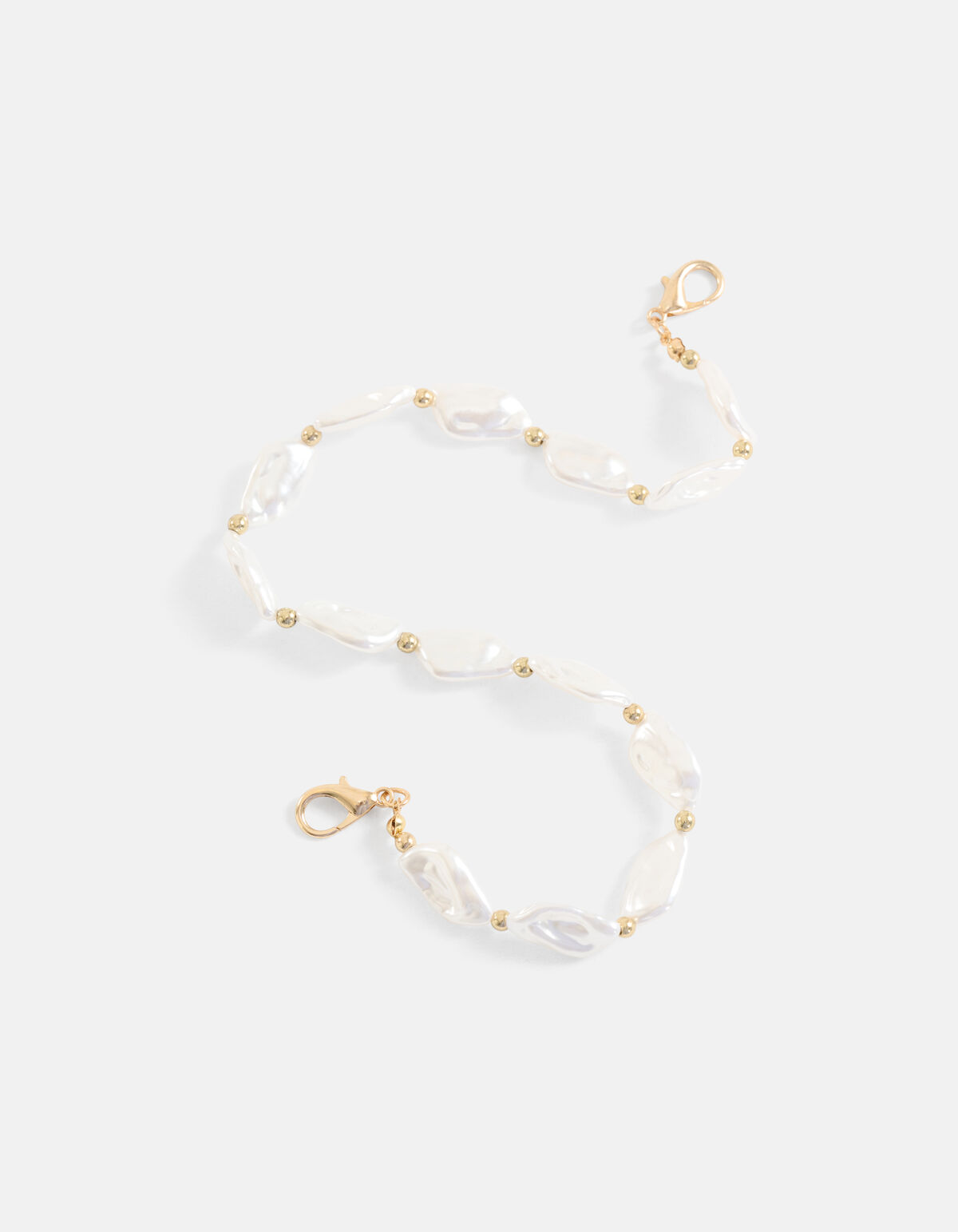 Korte Parel Telefoonkoord Gebroken Wit SHOEBY ACCESSOIRES