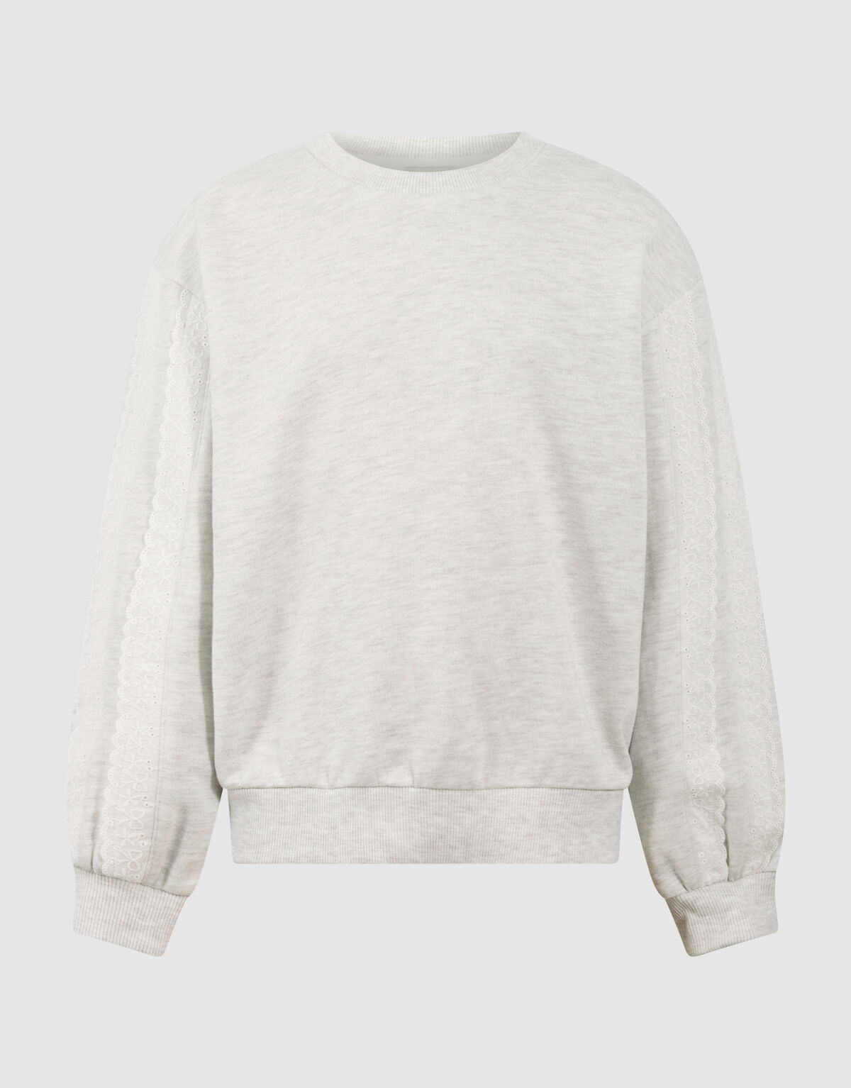 Ruffle Sweater Lichtgrijs SHOEBY GIRLS