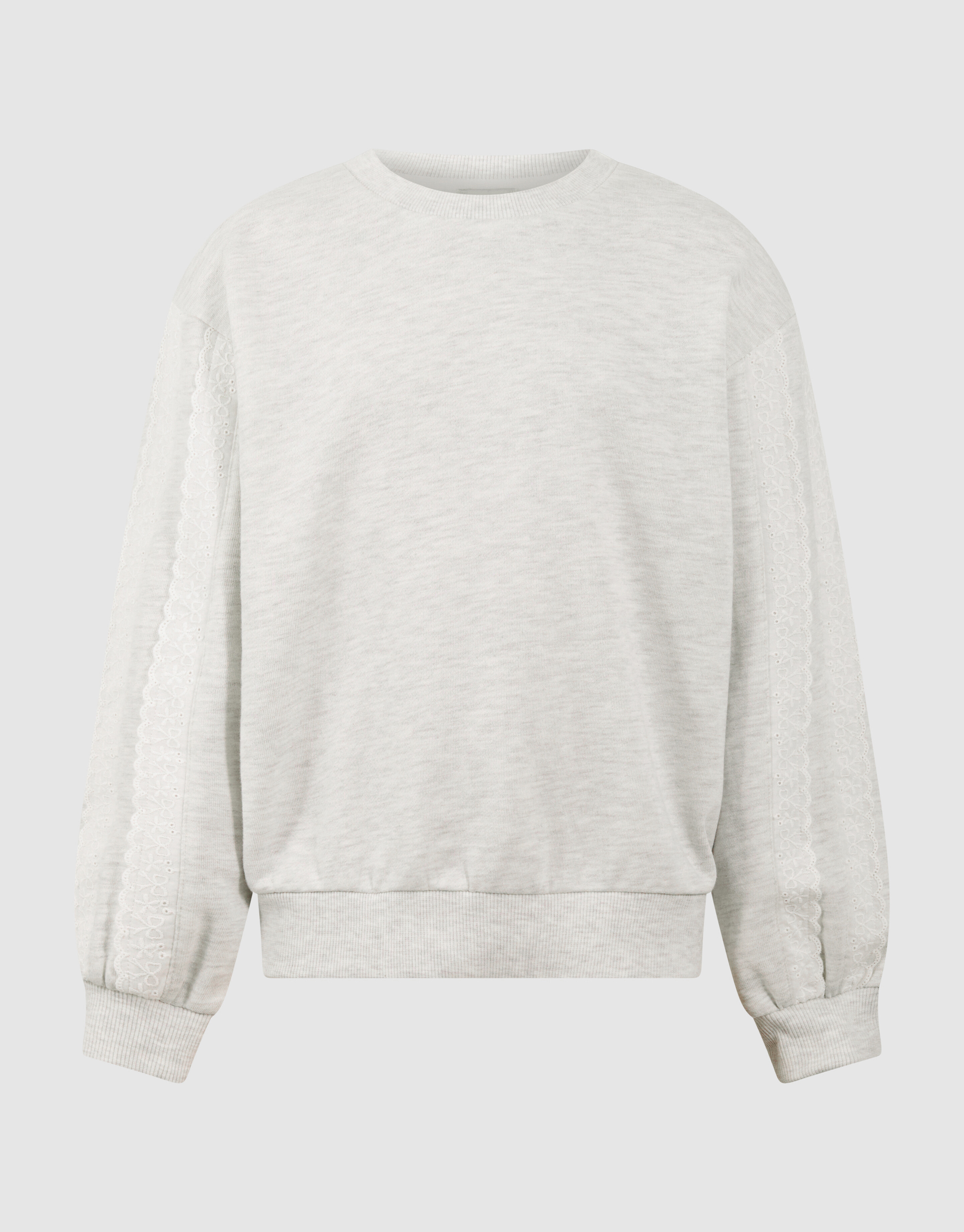 Ruffle Sweater Lichtgrijs SHOEBY GIRLS