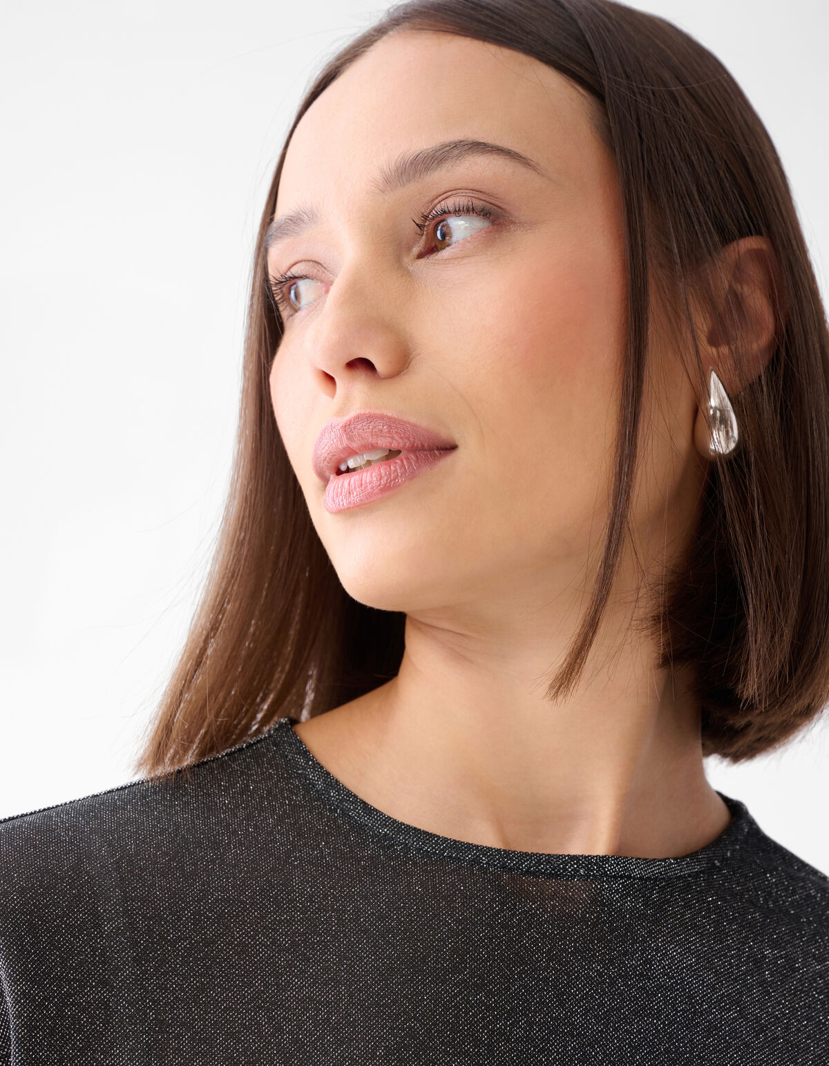 Glitter Waterval Top Grijs SHOEBY WOMEN