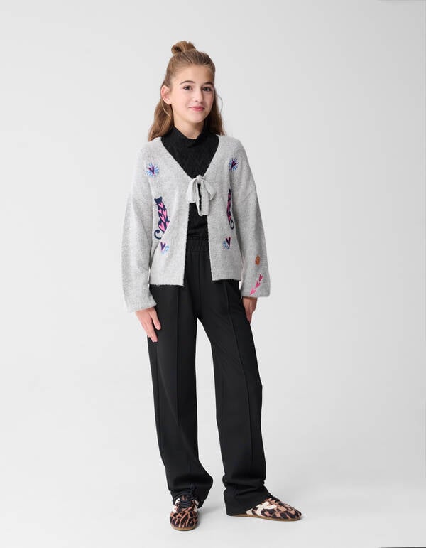 Basis Wide Leg Broek Zwart SHOEBY GIRLS