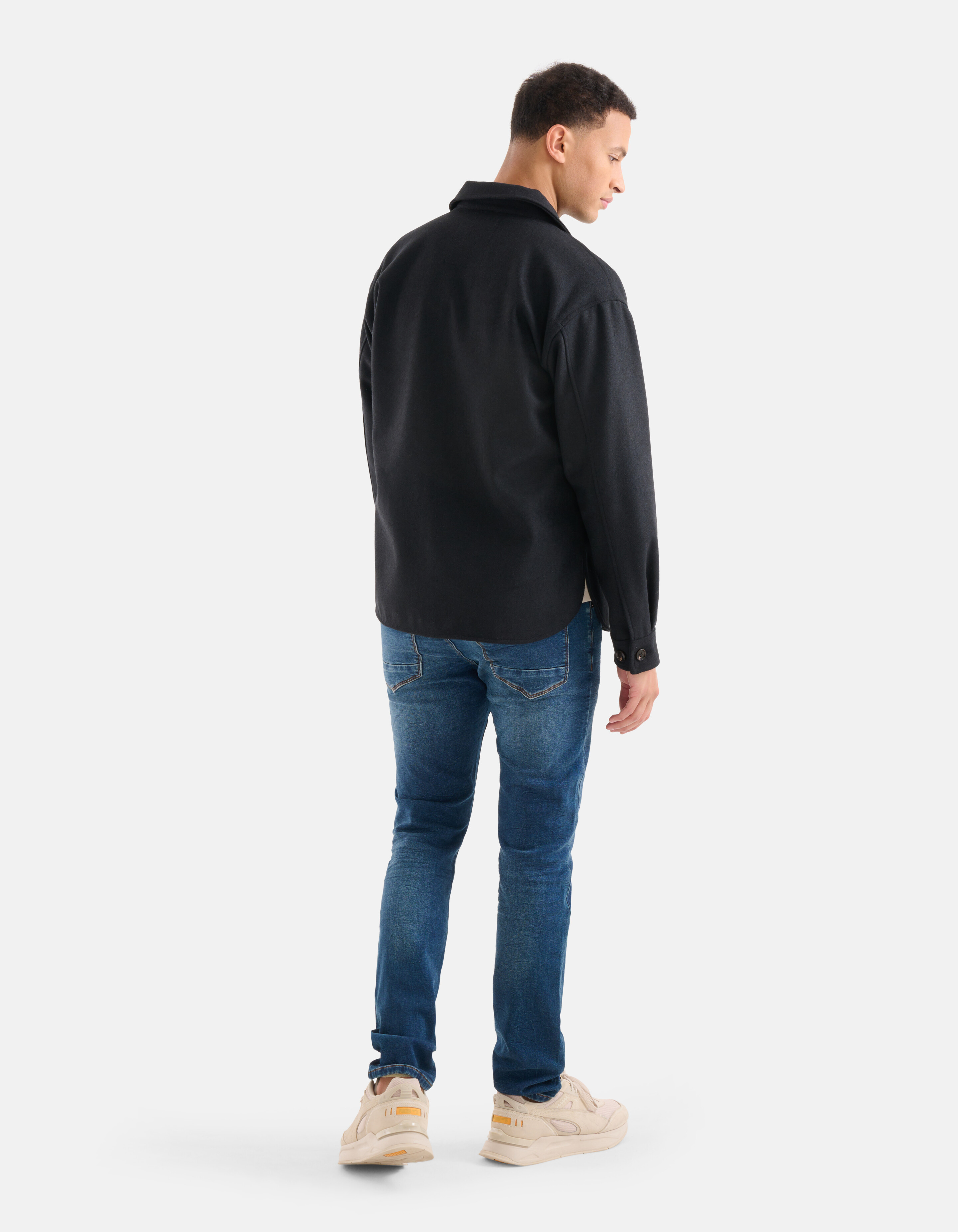 Basis Overshirt Donkerblauw SHOEBY MEN