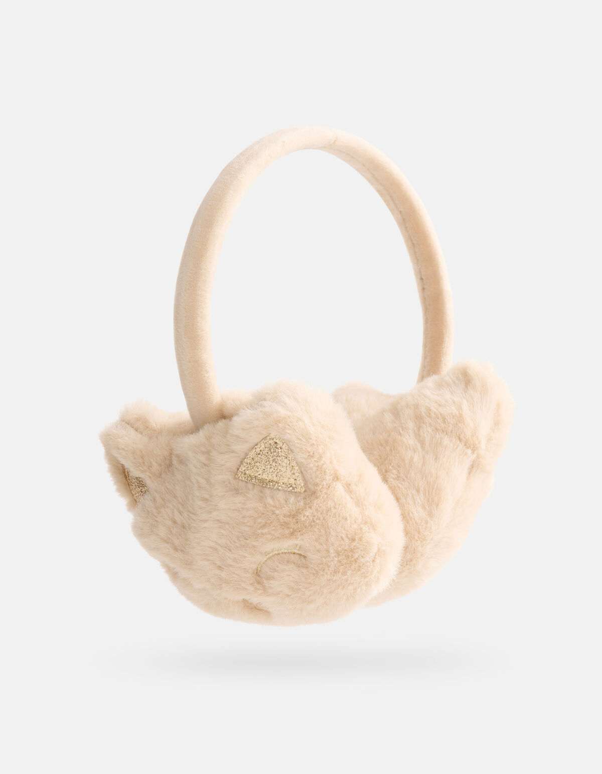 Glitter Fur Oorwarmers Beige SHOEBY ACCESSOIRES