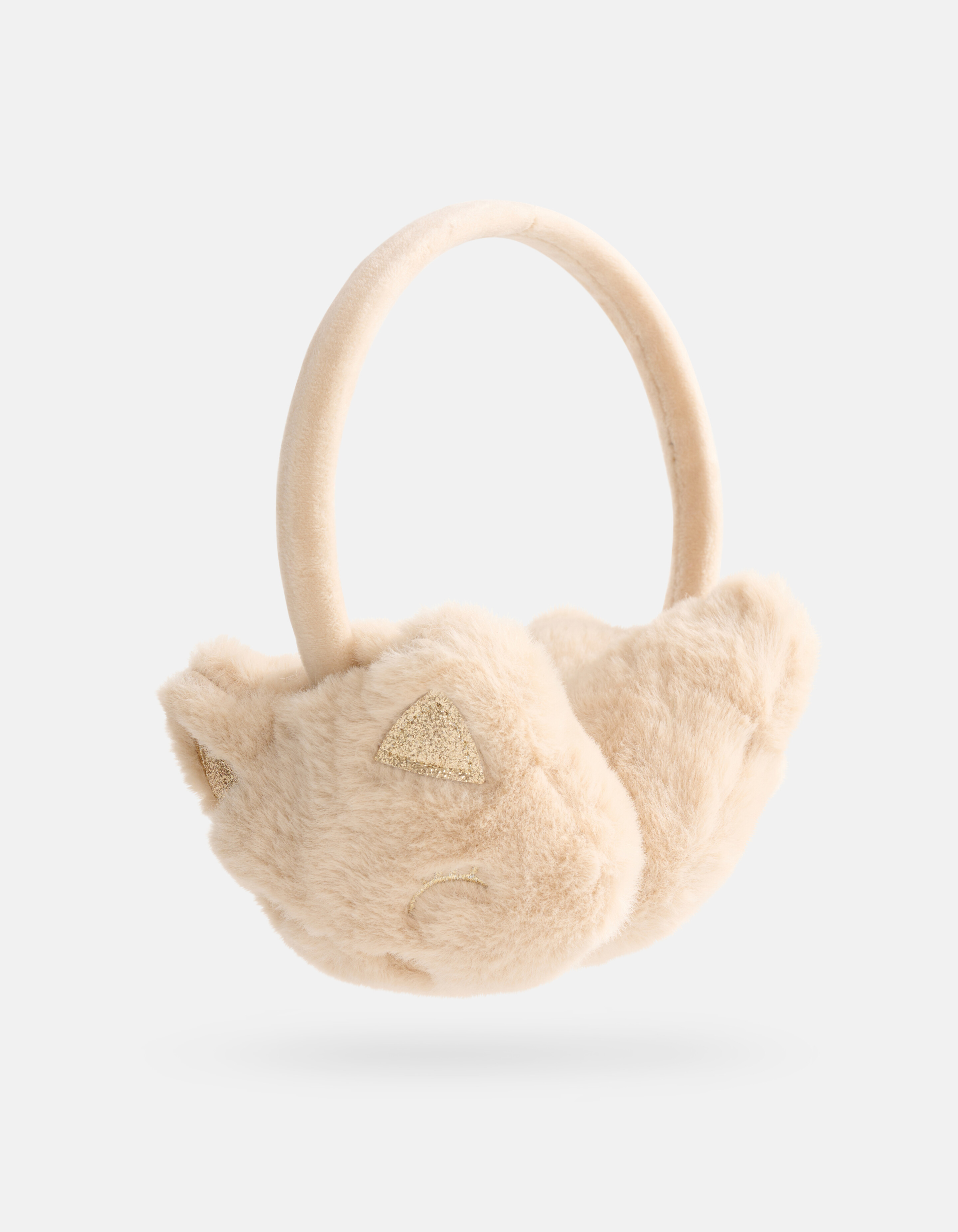 Glitter Fur Oorwarmers Beige SHOEBY ACCESSOIRES