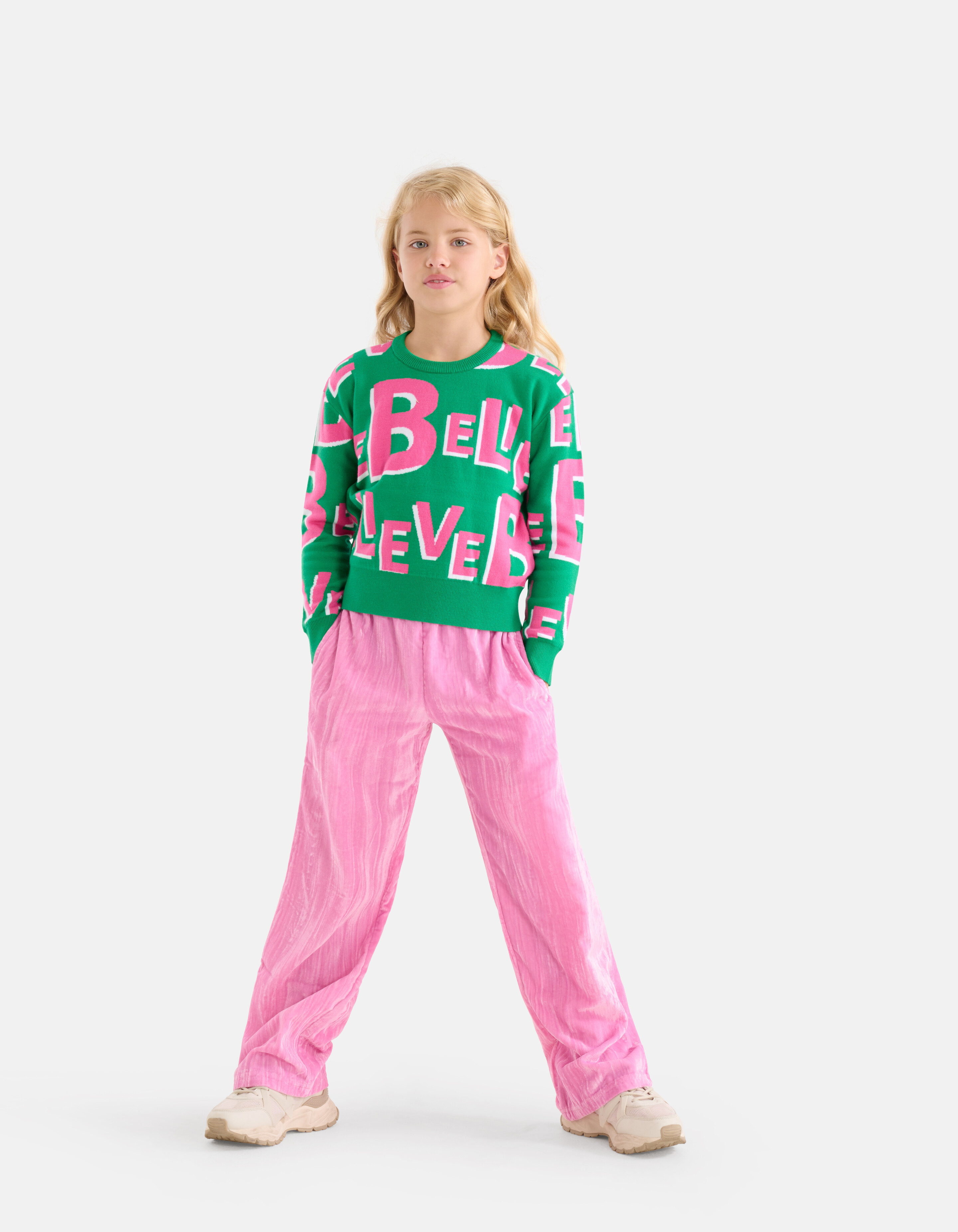 Printed Trui Groen SHOEBY GIRLS