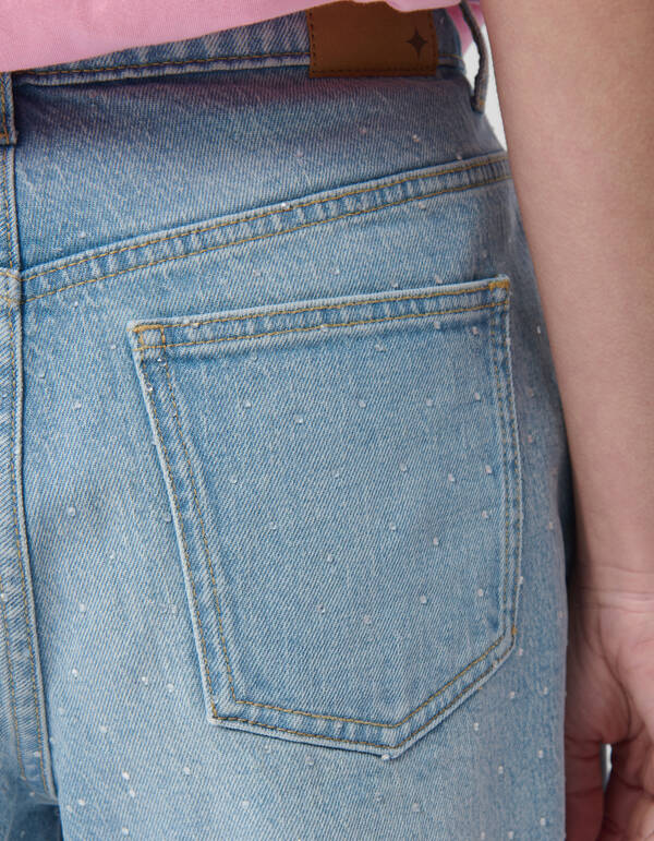 Strass Denim Short Bleached SHOEBY WOMEN