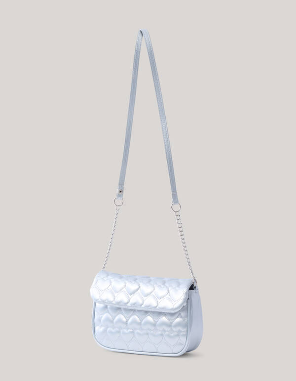 Quilted Heart Tas Zilver SHOEBY GIRLS