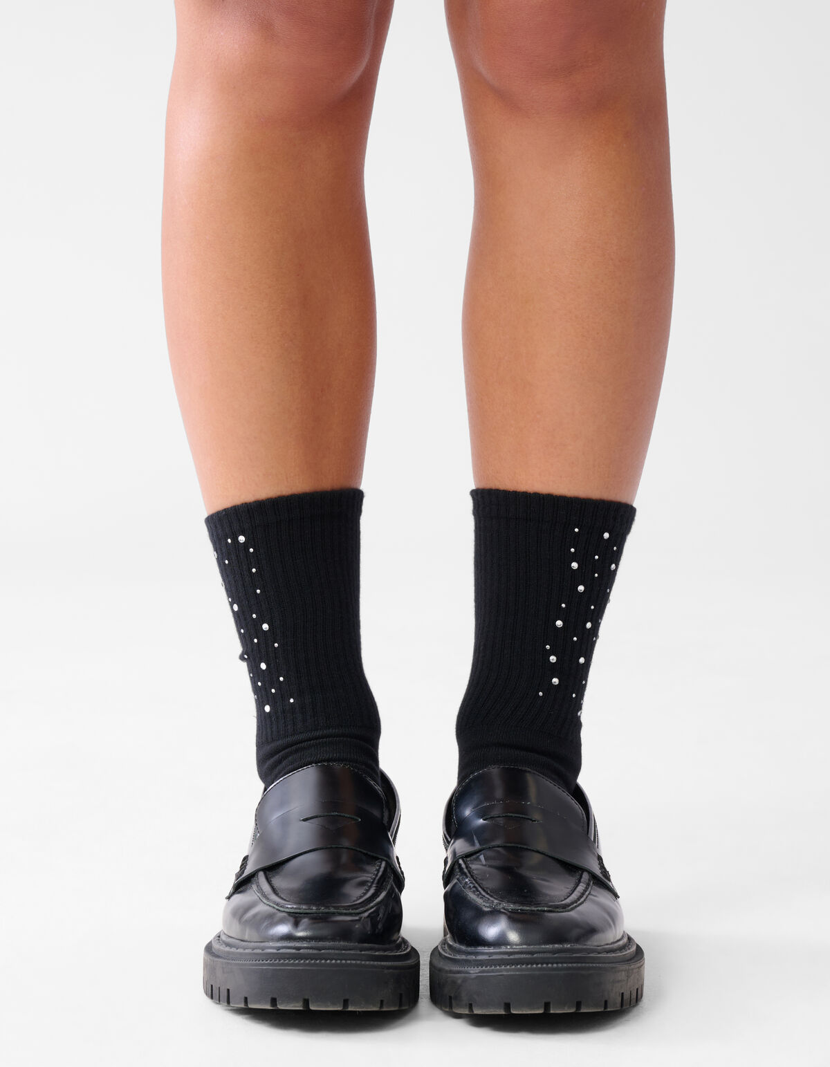 Strass Sokken Zwart SHOEBY ACCESSOIRES