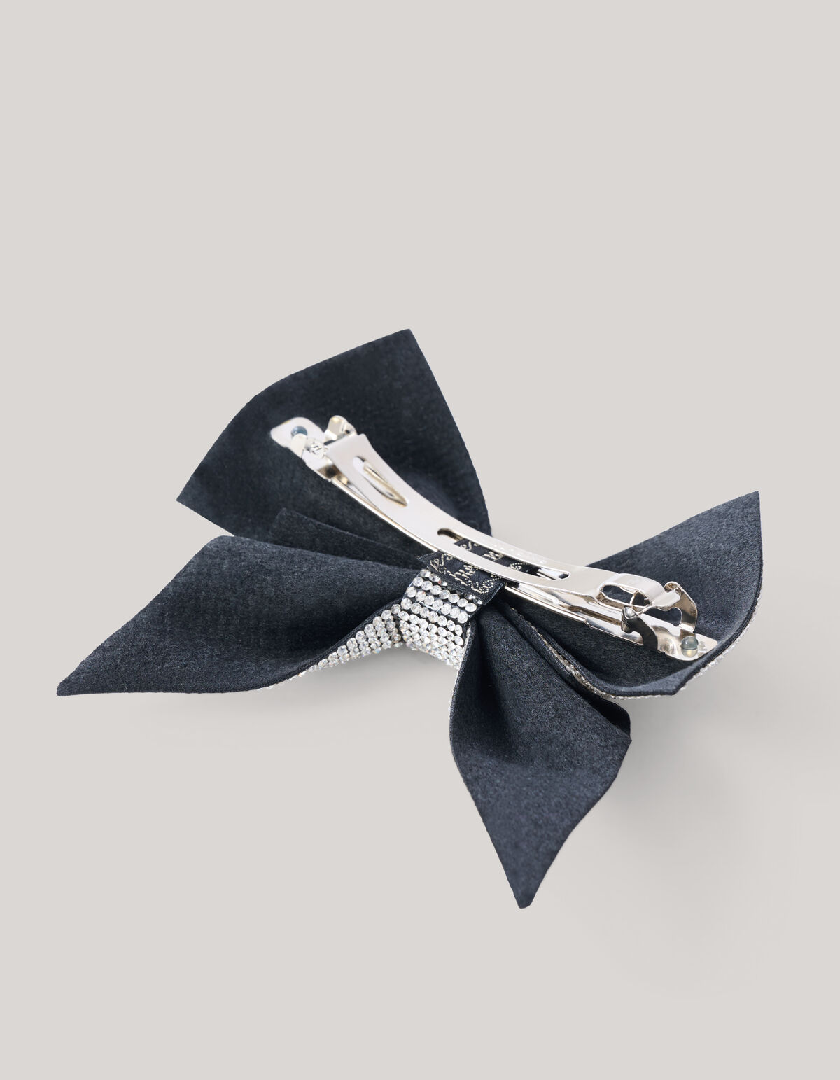 Strass Strik Haarclip Zilver By Lizzy SHOEBY ACCESSOIRES
