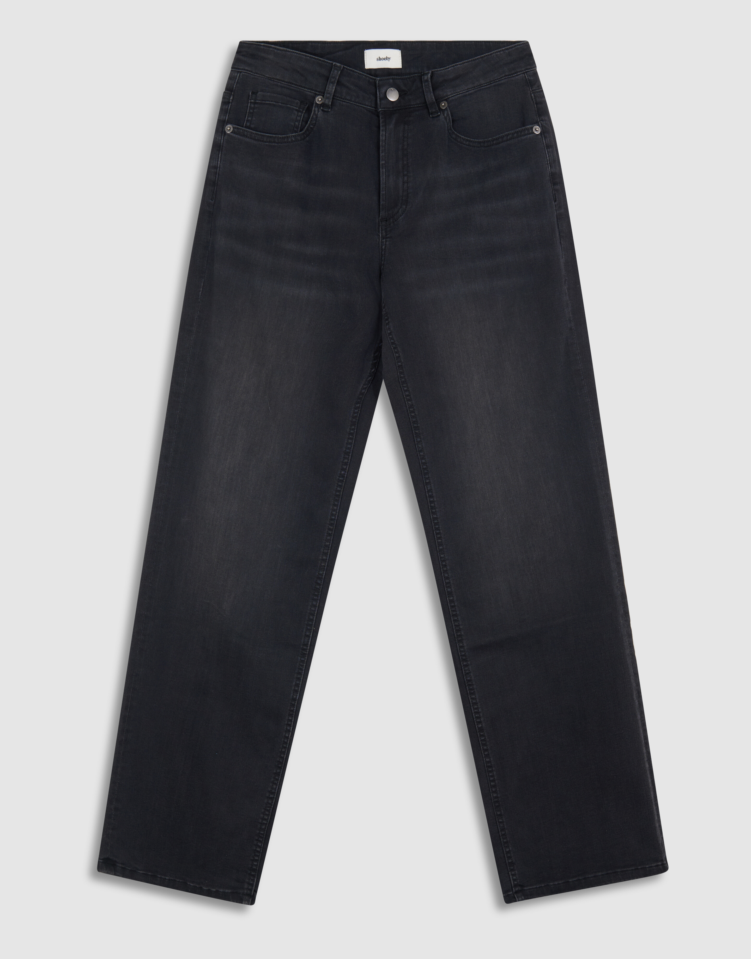 Straight Fit Jeans Extra Lang Donkergrijs SHOEBY WOMEN