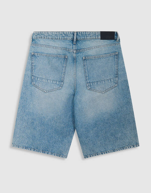 Relaxed Fit Denim Short Mediumstone SHOEBY MEN