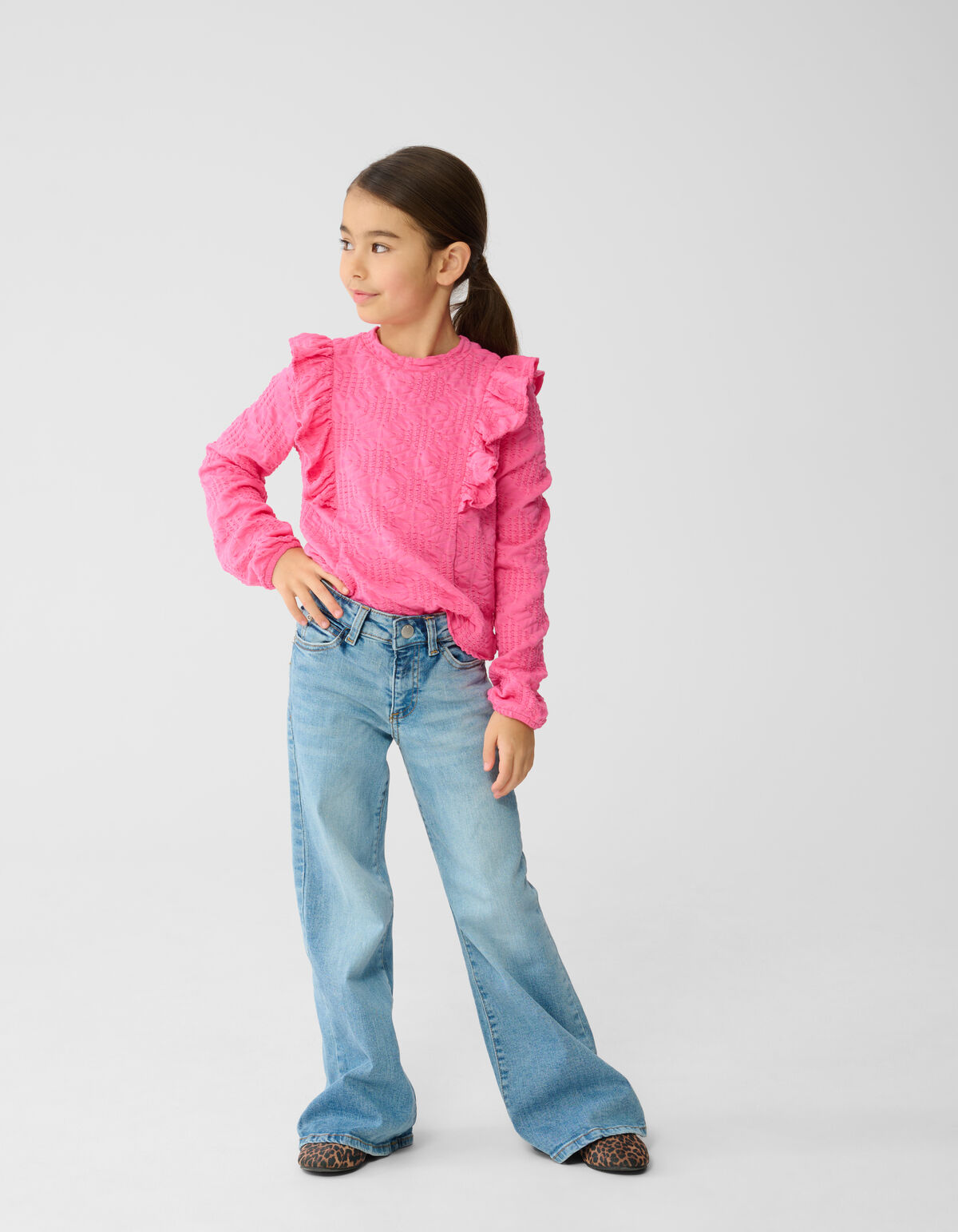 Ruffle Top Lichtroze SHOEBY GIRLS