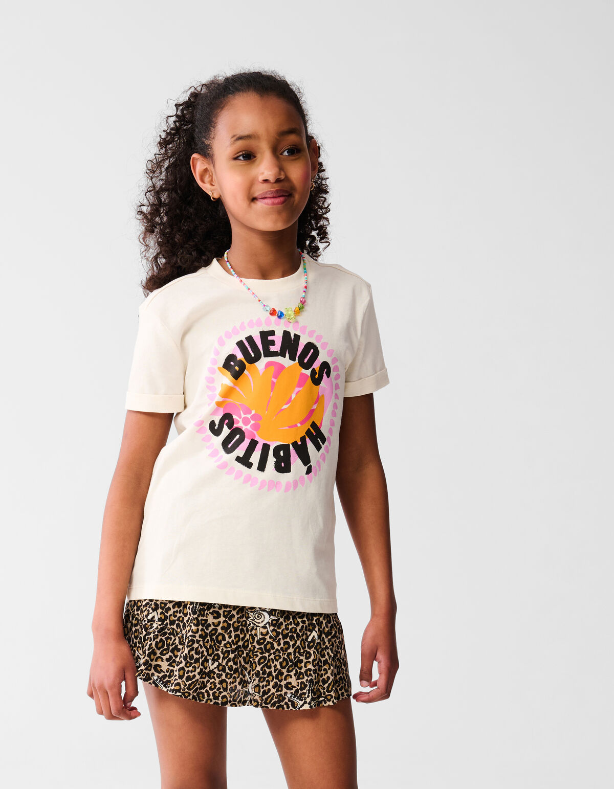 Buenos Artwork T-shirt Wit SHOEBY GIRLS