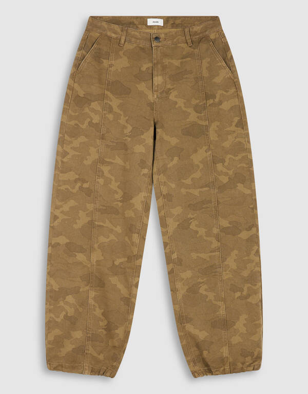 Camo Baggy Fit Jeans Bruin SHOEBY WOMEN