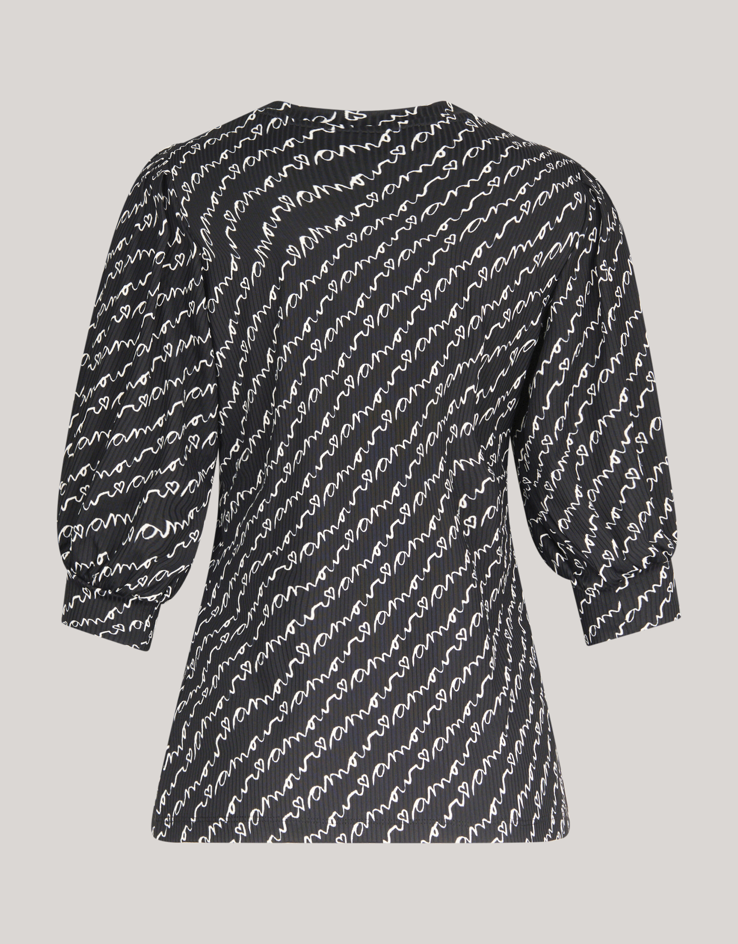 Rib Jersey Top Zwart SHOEBY WOMEN