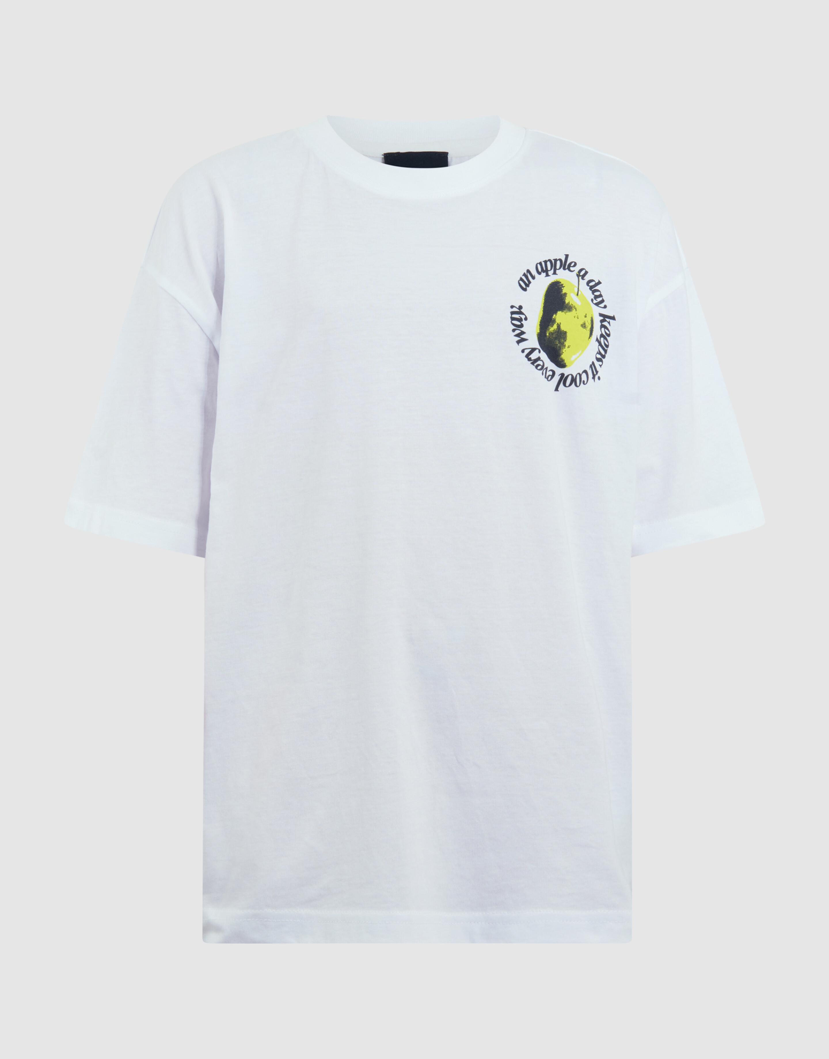 Apple Artwork T-shirt Wit SHOEBY BOYS
