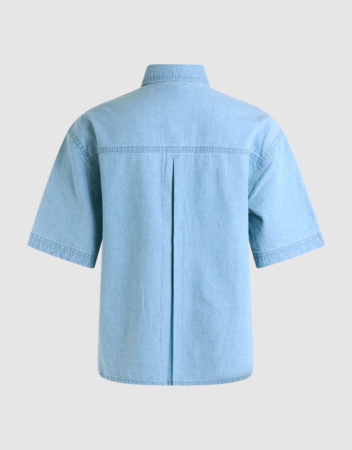 Oversized Denim Sequin Blouse Blauw SHOEBY WOMEN