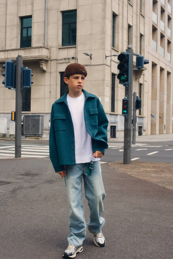 Baggy Fit Jeans Dirty Washed Lichtblauw SHOEBY BOYS
