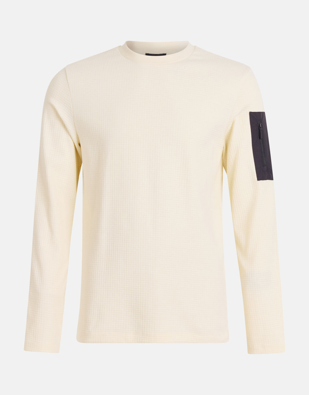 Jersey Structuur Longsleeve Gebroken Wit SHOEBY MEN