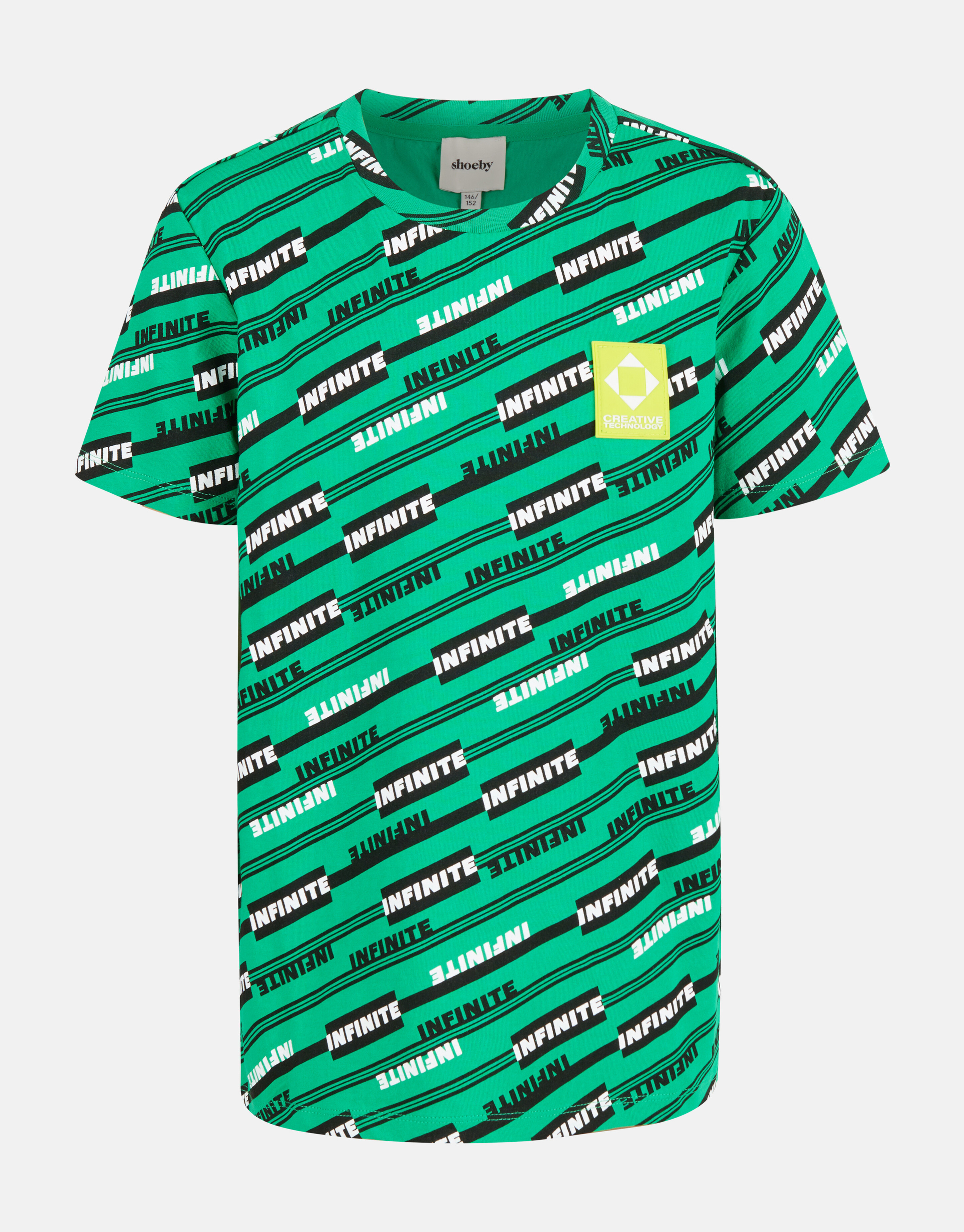 Tekst T-shirt Groen SHOEBY BOYS