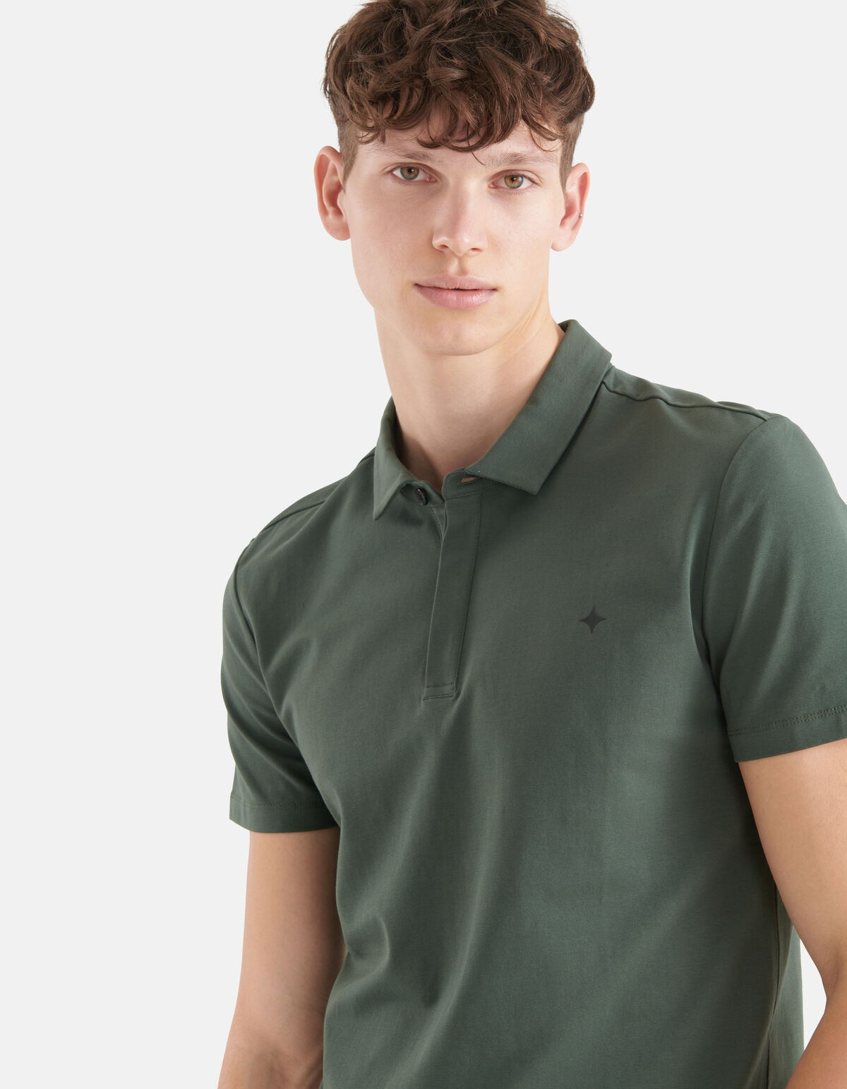 Jersey Polo Donkergroen SHOEBY MEN