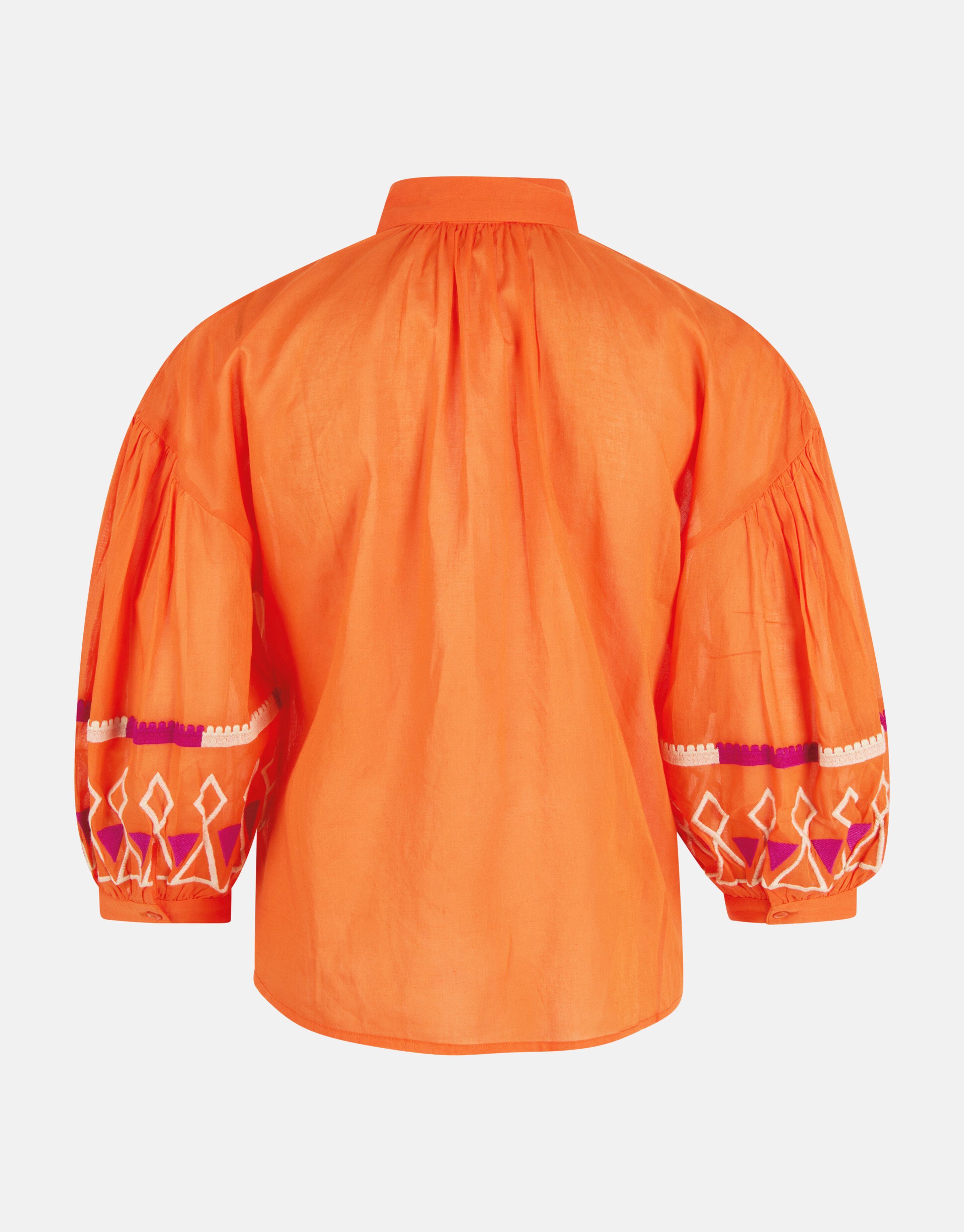 Voile Embroidery Blouse Oranje SHOEBY WOMEN