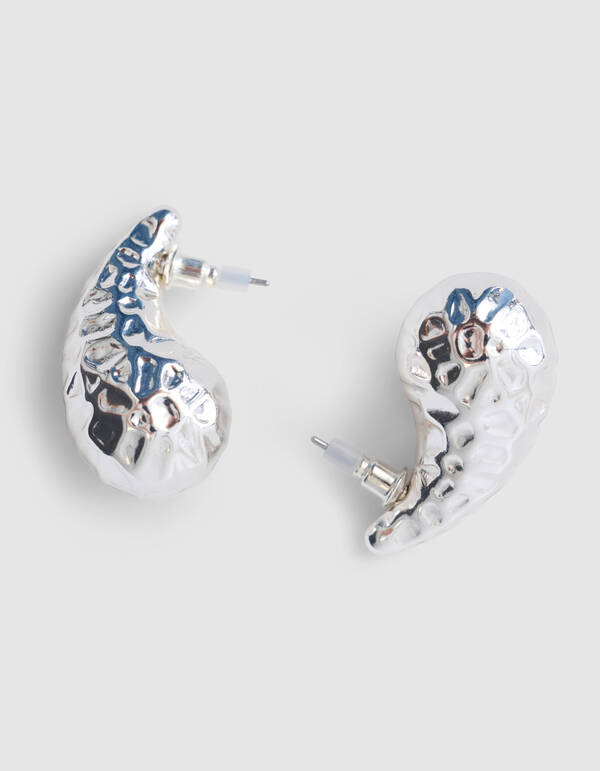 Hammerd Druppel Oorbellen Zilver SHOEBY ACCESSOIRES