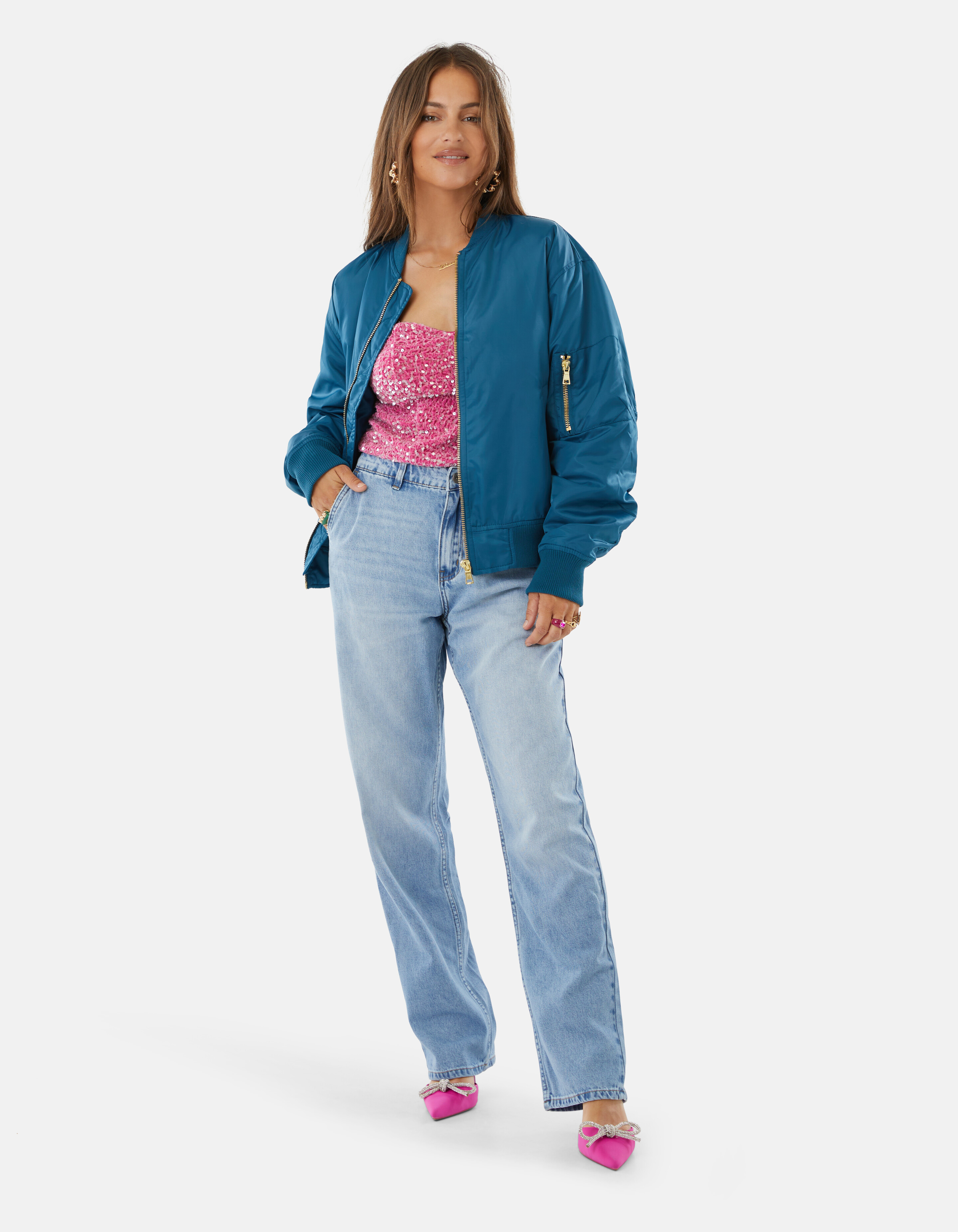 Barrel Leg Jeans Lichtblauw L32 By Lizzy SHOEBY WOMEN