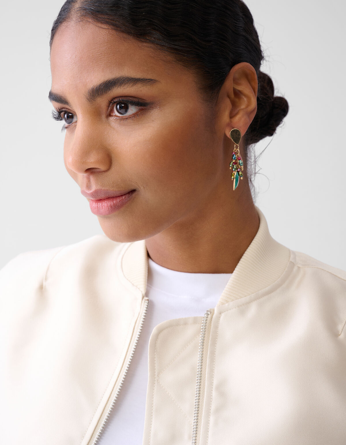 Beaded Heart Oorbellen Groen SHOEBY ACCESSOIRES