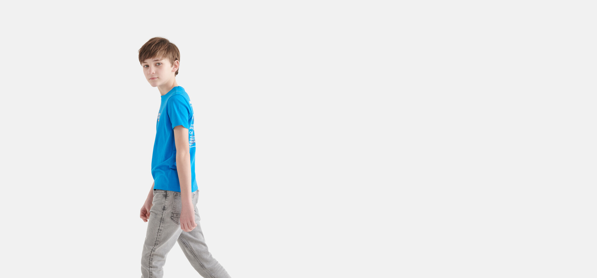Artwork T-shirt Blauw SHOEBY BOYS