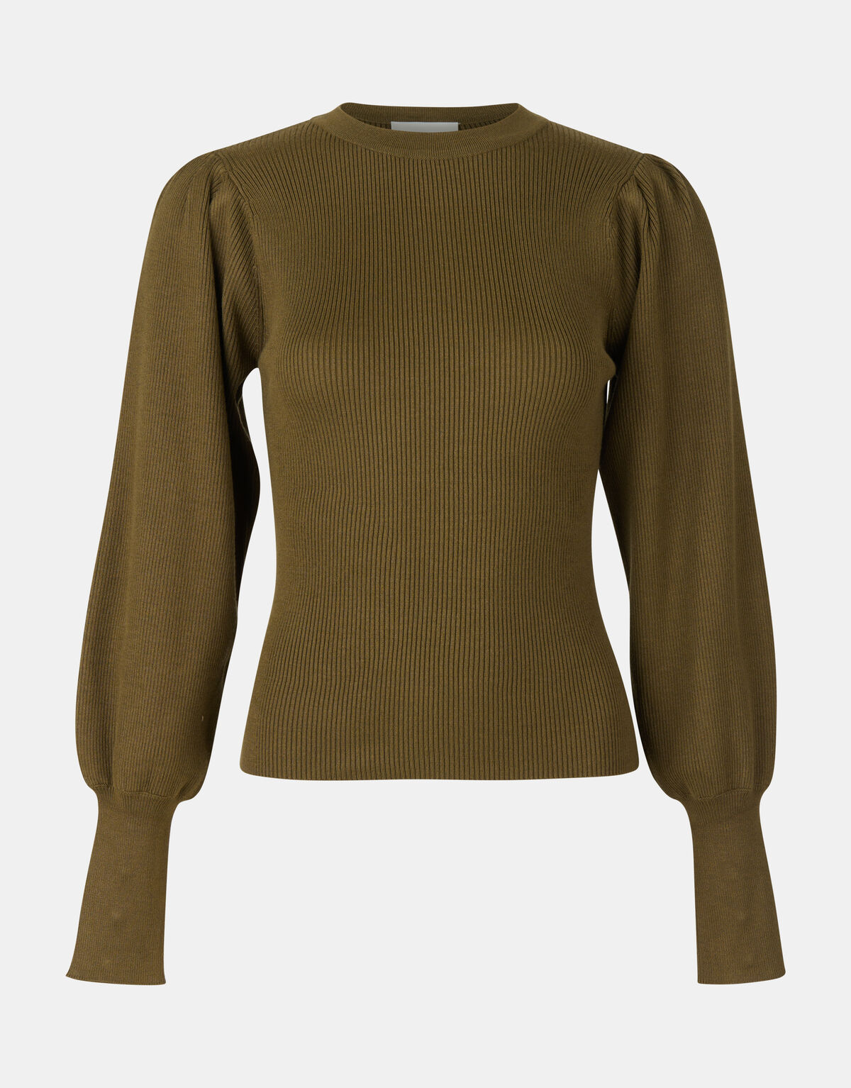 Rib Trui Donkergroen SHOEBY WOMEN