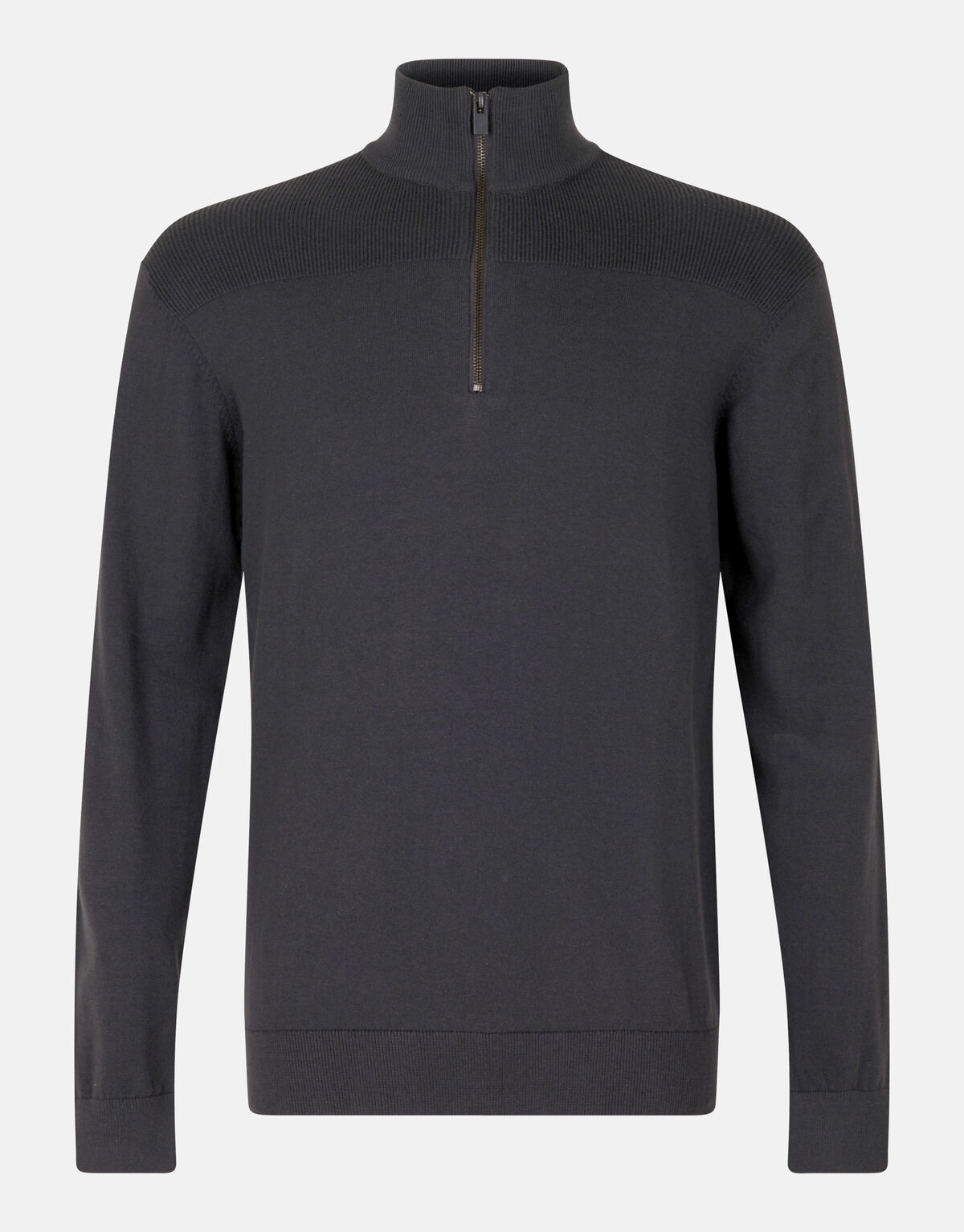 Zipper Trui Antraciet SHOEBY MEN