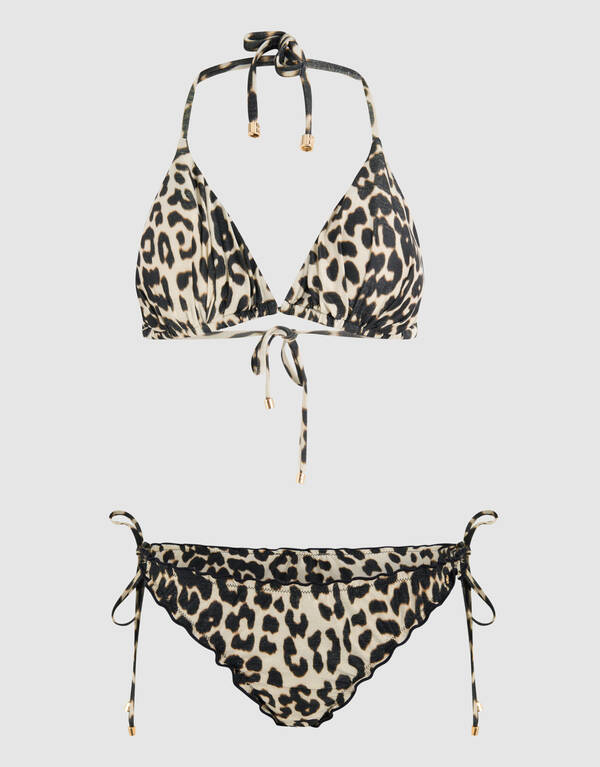 Leopard Bikini Broekje Bruin SHOEBY ACCESSOIRES
