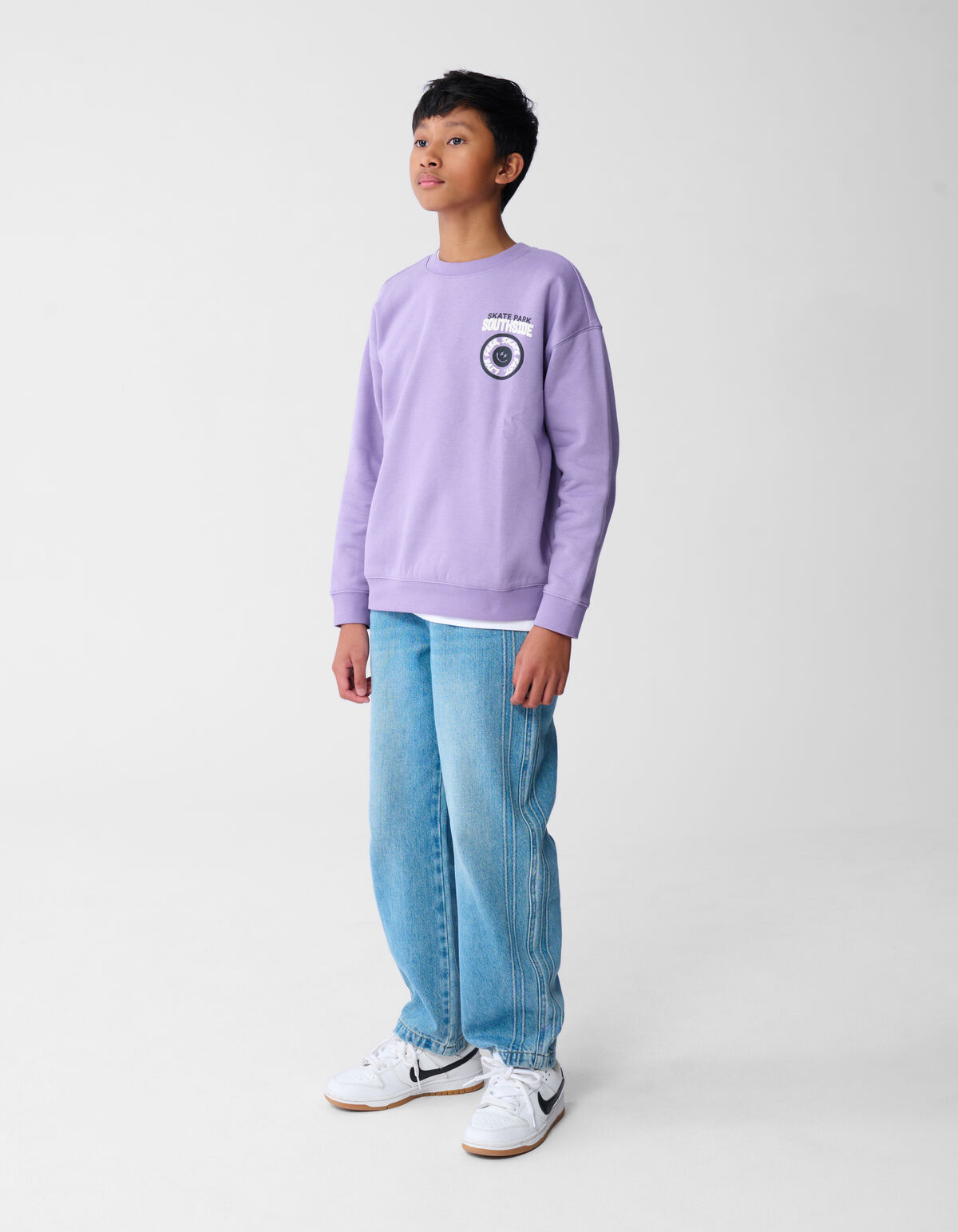 Skate Park Artwork Sweater Paars SHOEBY BOYS