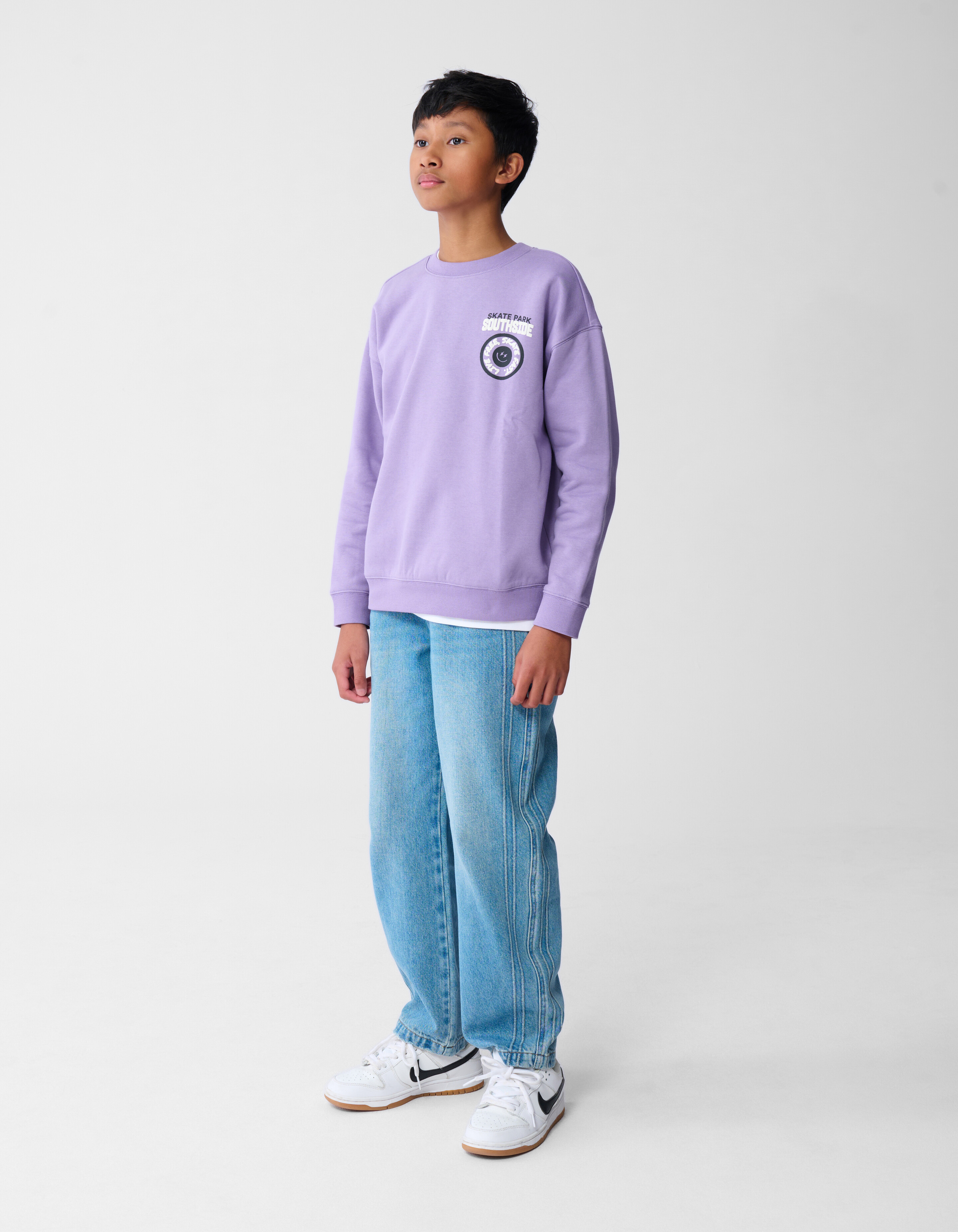 Skate Park Artwork Sweater Paars SHOEBY BOYS