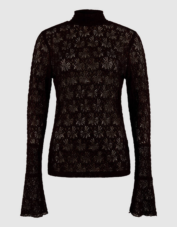 Kanten Top Zwart By Mieke SHOEBY WOMEN