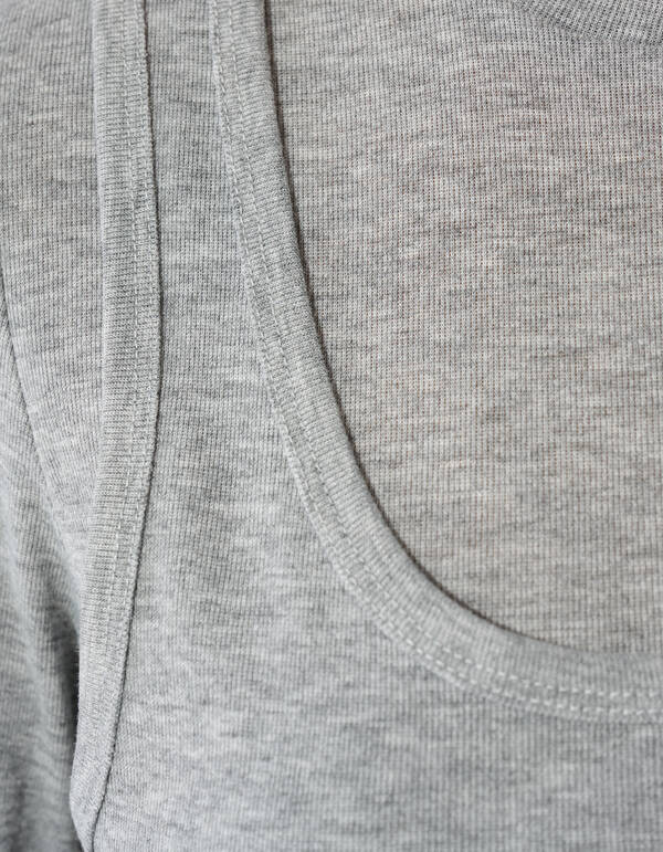 Double Singlet Top Grijs SHOEBY WOMEN