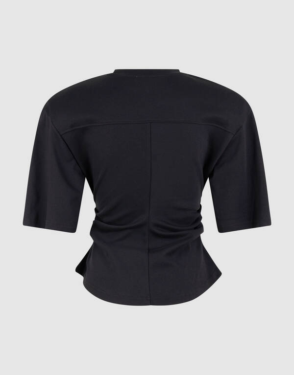 Waisted T-shirt Zwart SHOEBY WOMEN
