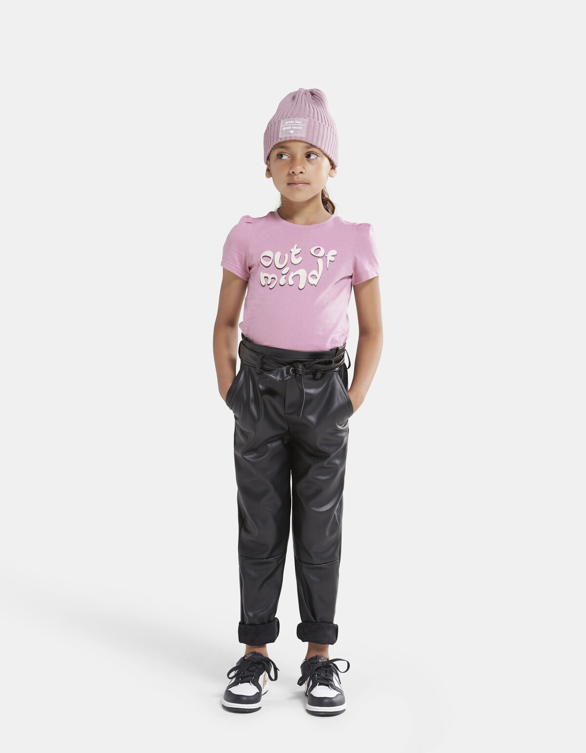 Glitter Text Puff Sleeve T-shirt SHOEBY GIRLS
