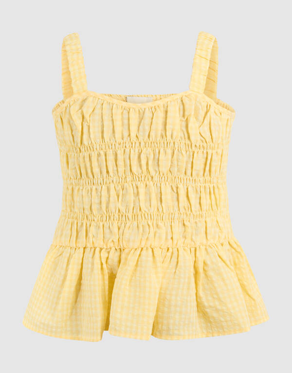 Ruffle Top Geel SHOEBY GIRLS